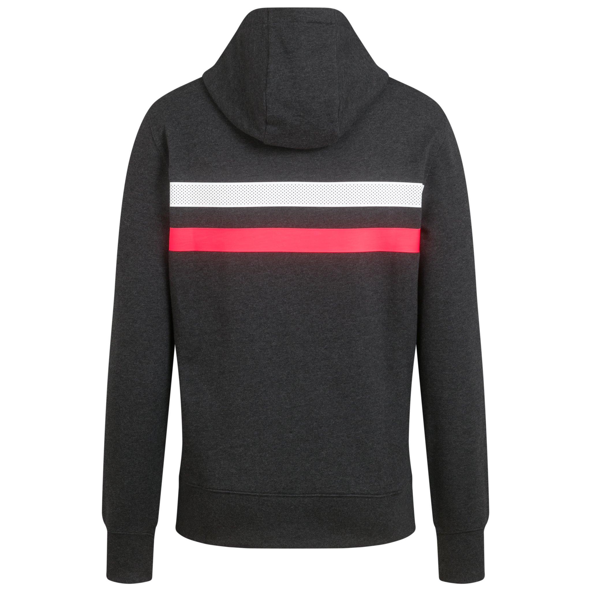 Men's Brevet Hoodie Grey/White/High-Vis Pink