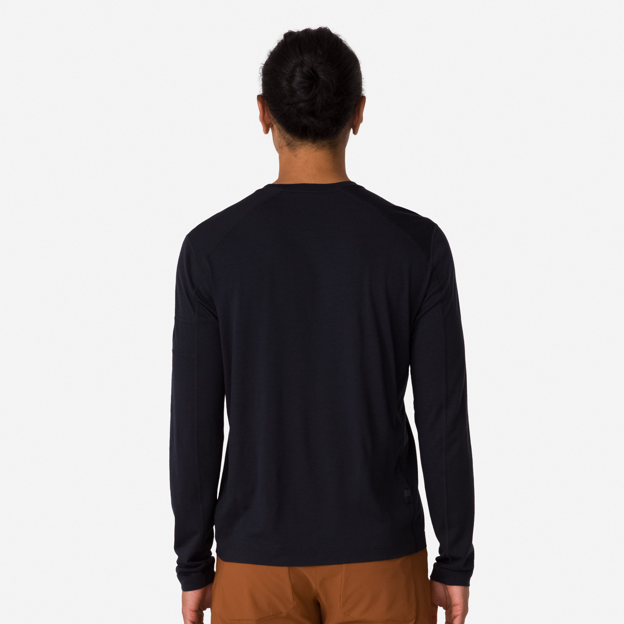 Men's Merino Long Sleeve T-Shirt Black/Black
