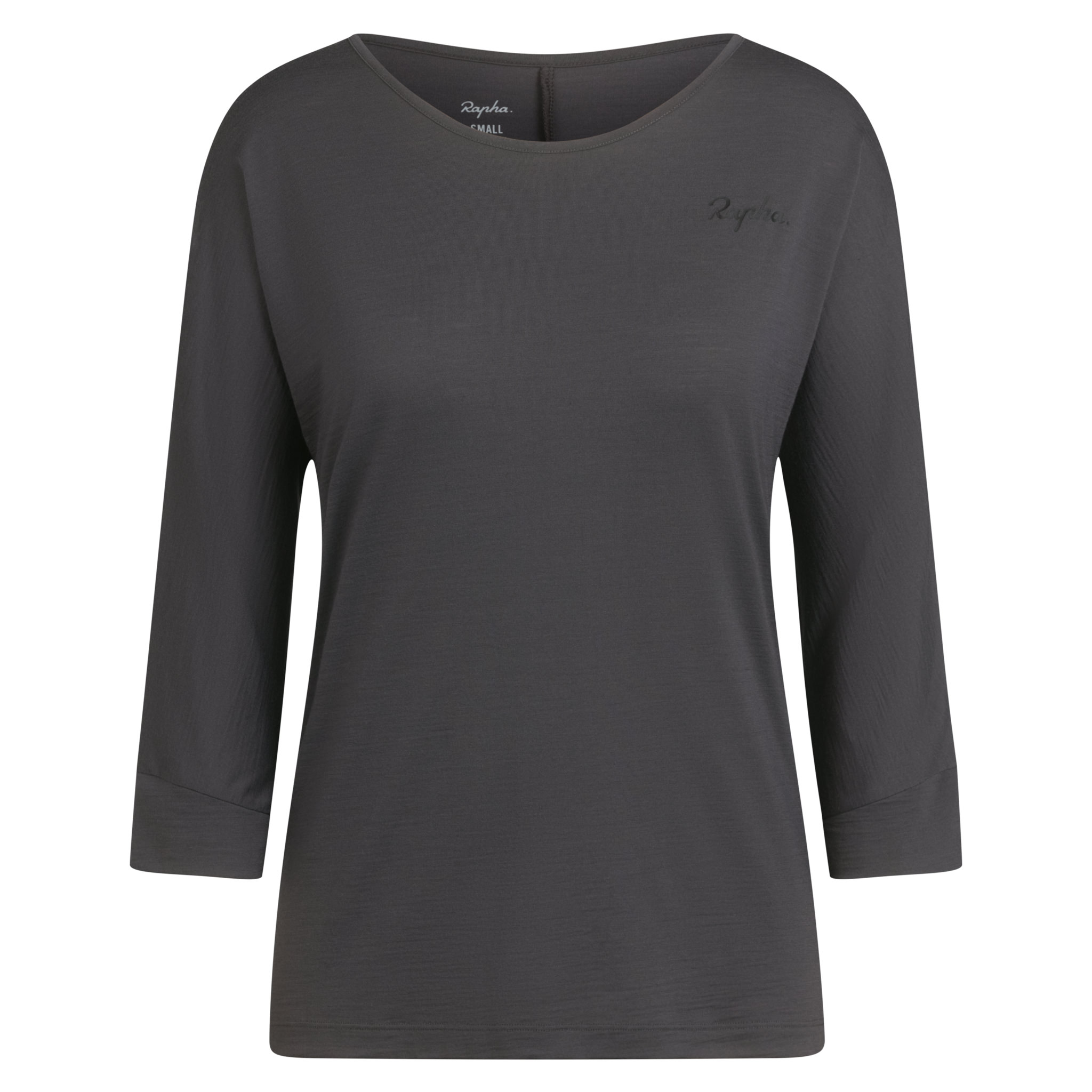 Women's Trail Merino 3/4 Sleeve Top Dark Grey/Black