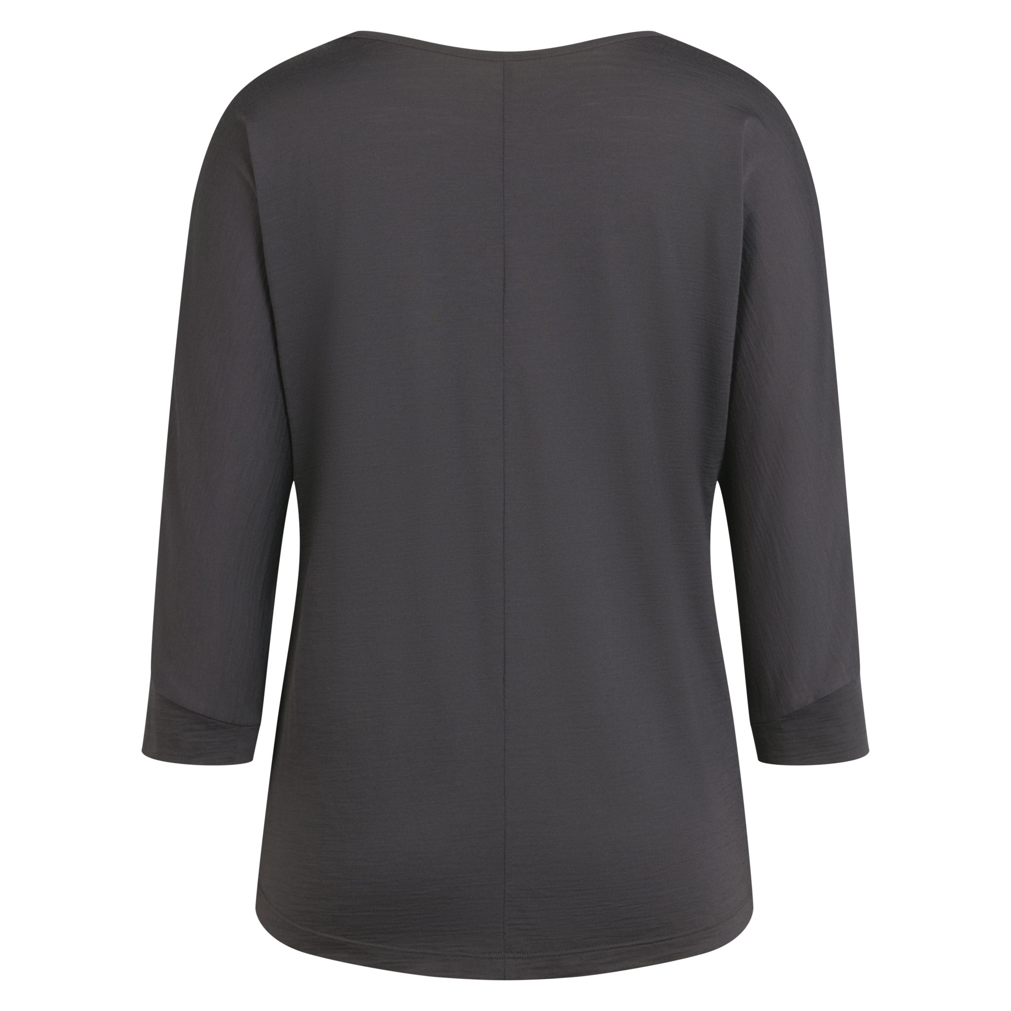 Women's Trail Merino 3/4 Sleeve Top Dark Grey/Black
