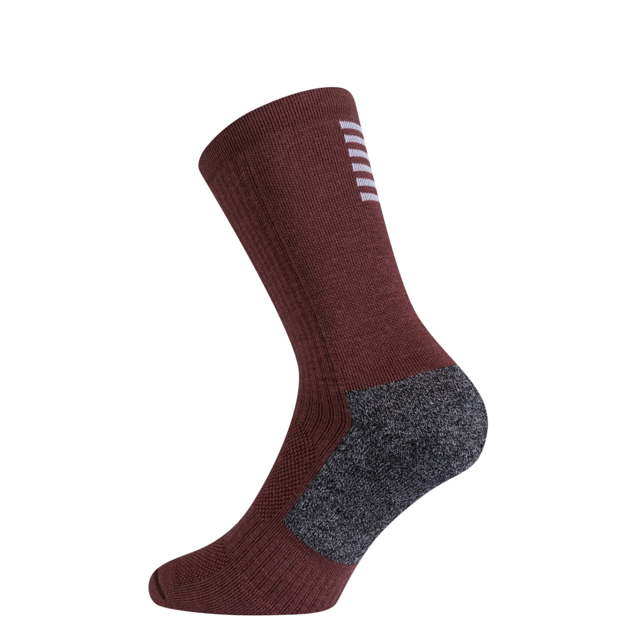Pro Team Winter Socks Walnut Brown/White