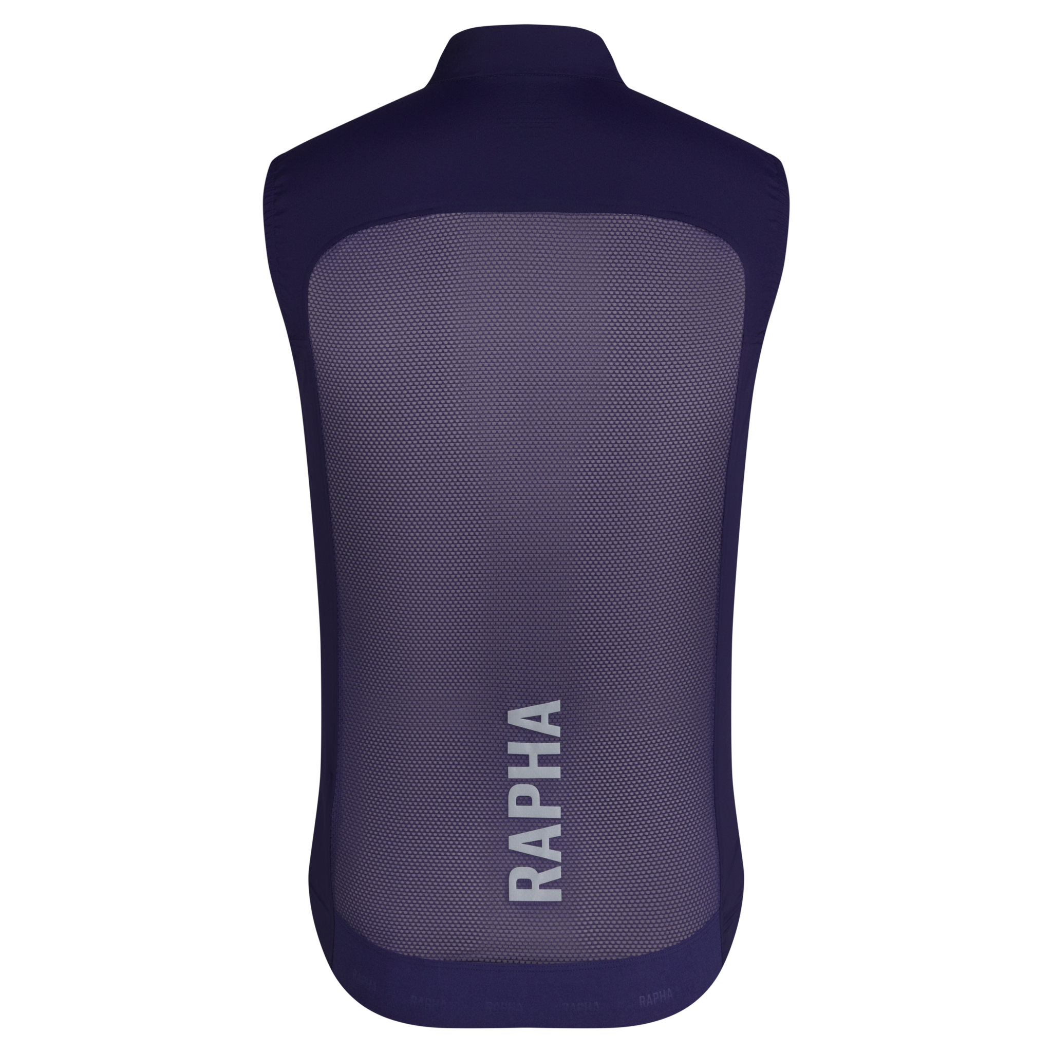 Men's Pro Team Lightweight Gilet Navy Purple / Silver Reflective