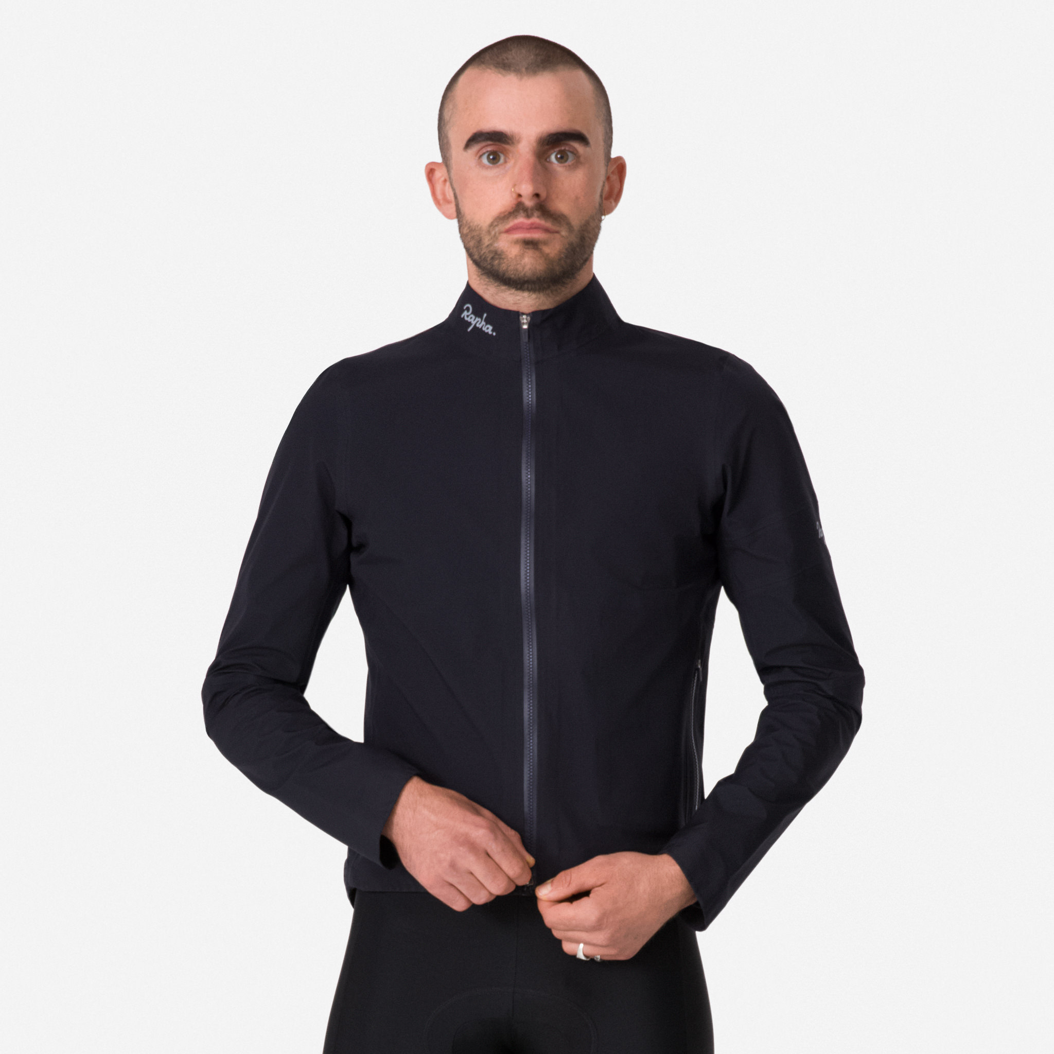 1884-Men-apos-s-Rapha-Gore-Tex-Rain-Jacket-Black-Silver-3.jpg Men's Rapha Gore-Tex Rain Jacket Black/Silver