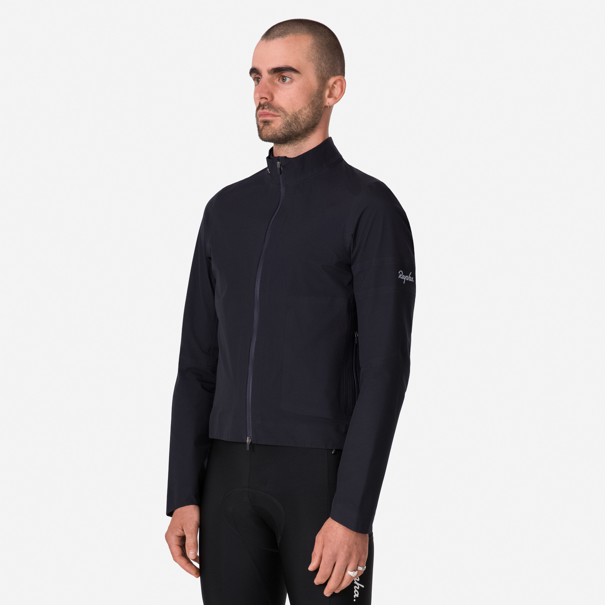 1884-Men-apos-s-Rapha-Gore-Tex-Rain-Jacket-Black-Silver-4.jpg Men's Rapha Gore-Tex Rain Jacket Black/Silver