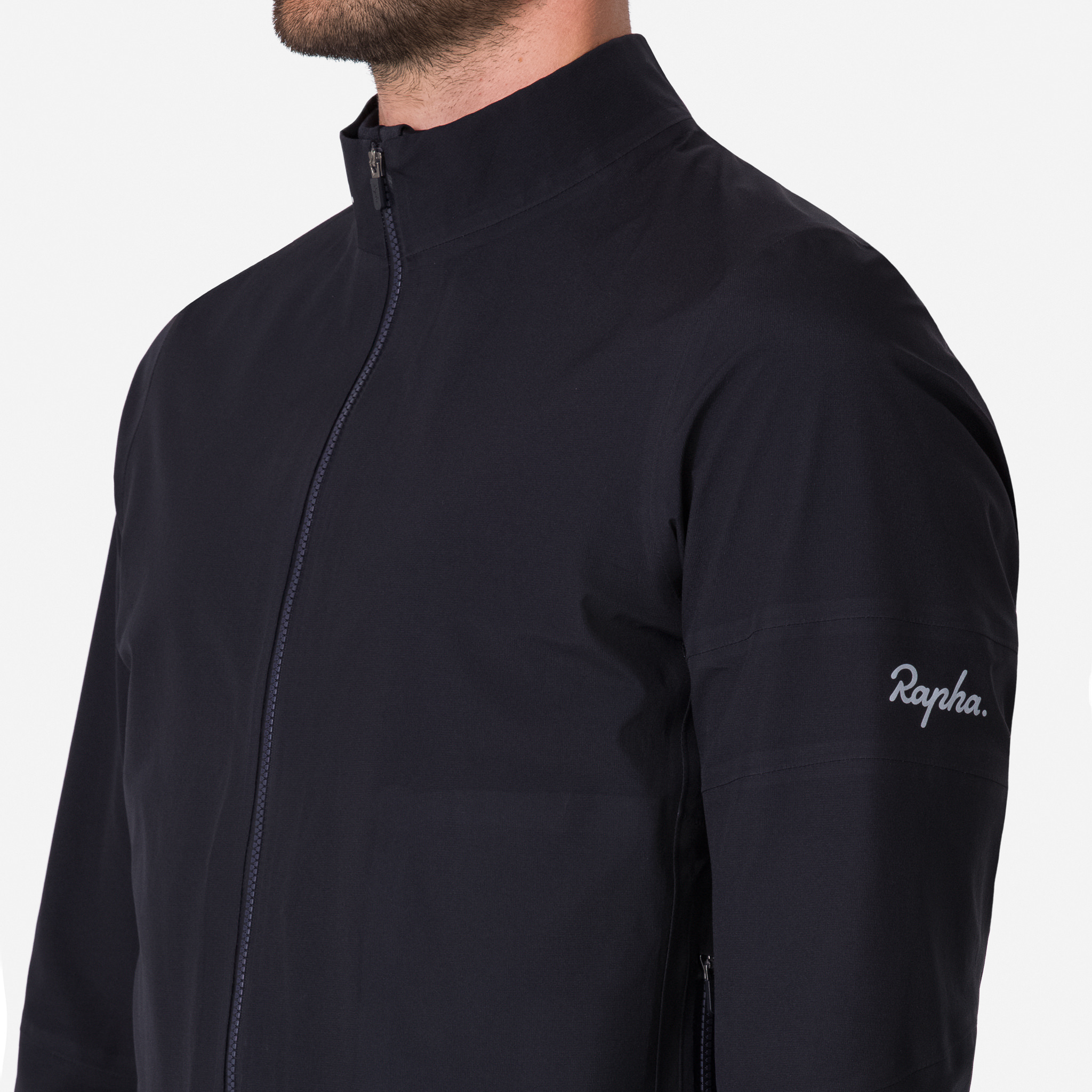 1884-Men-apos-s-Rapha-Gore-Tex-Rain-Jacket-Black-Silver-8.jpg Men's Rapha Gore-Tex Rain Jacket Black/Silver