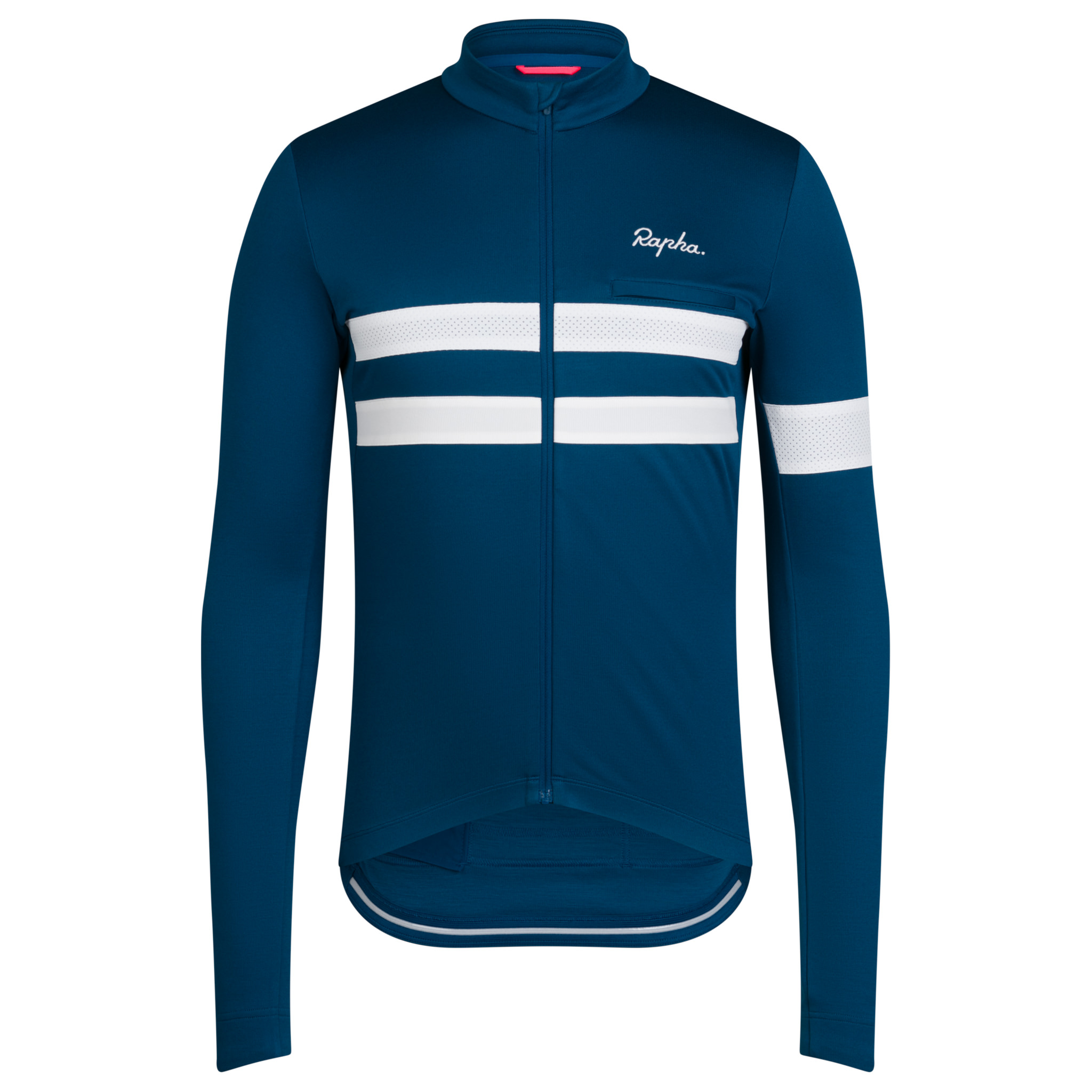 Men's Brevet Long Sleeve Jersey Jewelled Blue/White
