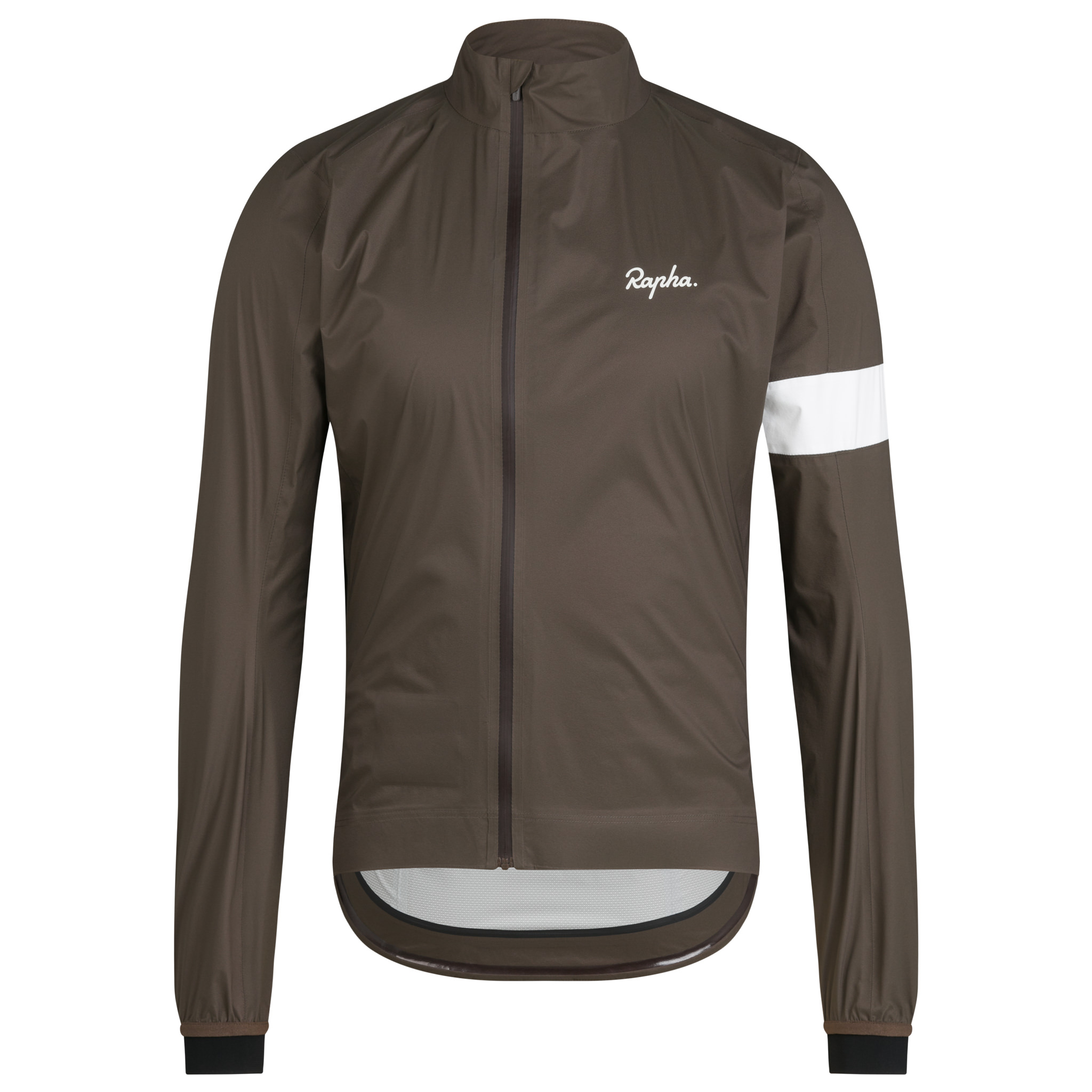 Men's Core Rain Jacket II Deep Coffee/White