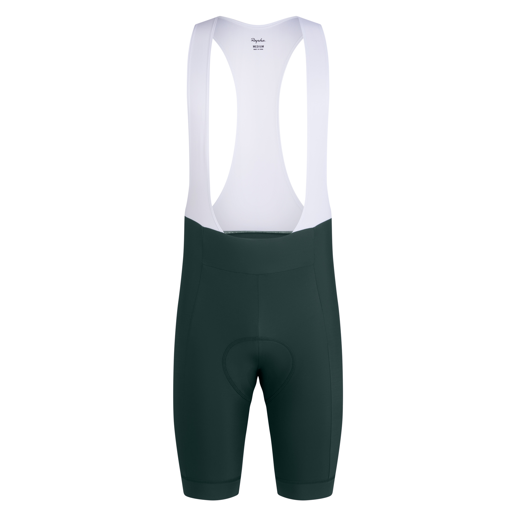 Men's Core Bib Shorts Forest Green / White