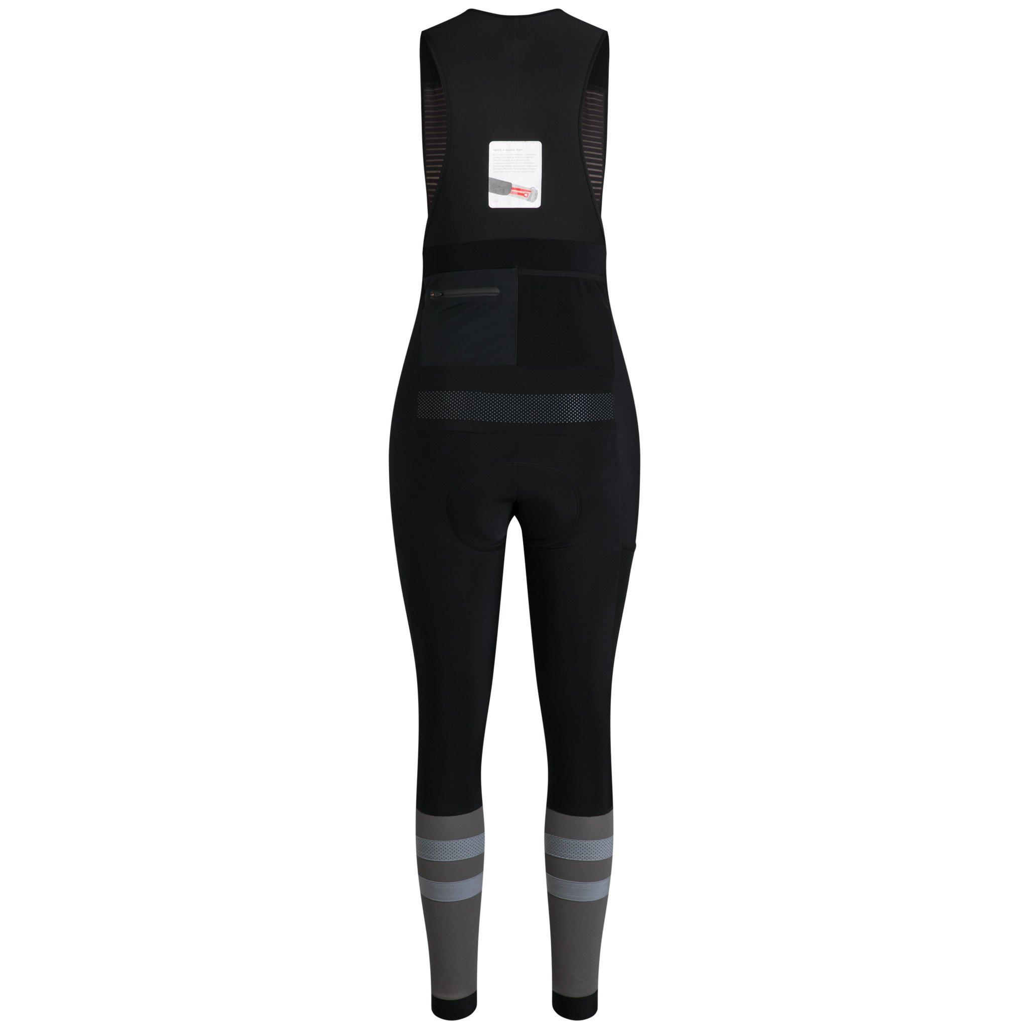 Women's Cargo Winter Tights With Pad Black/White