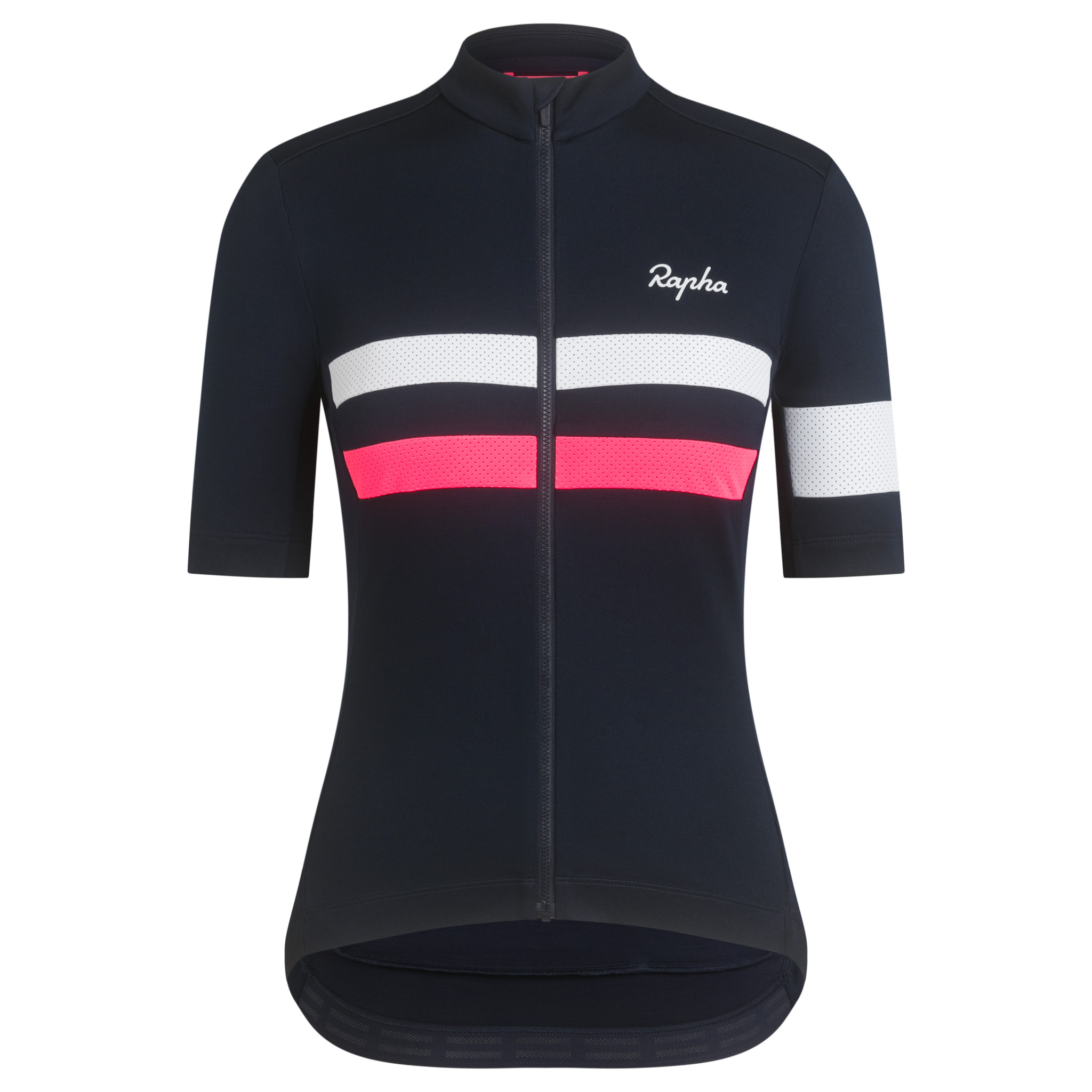 Women's Brevet Jersey Dark Navy/High-Vis Pink/White