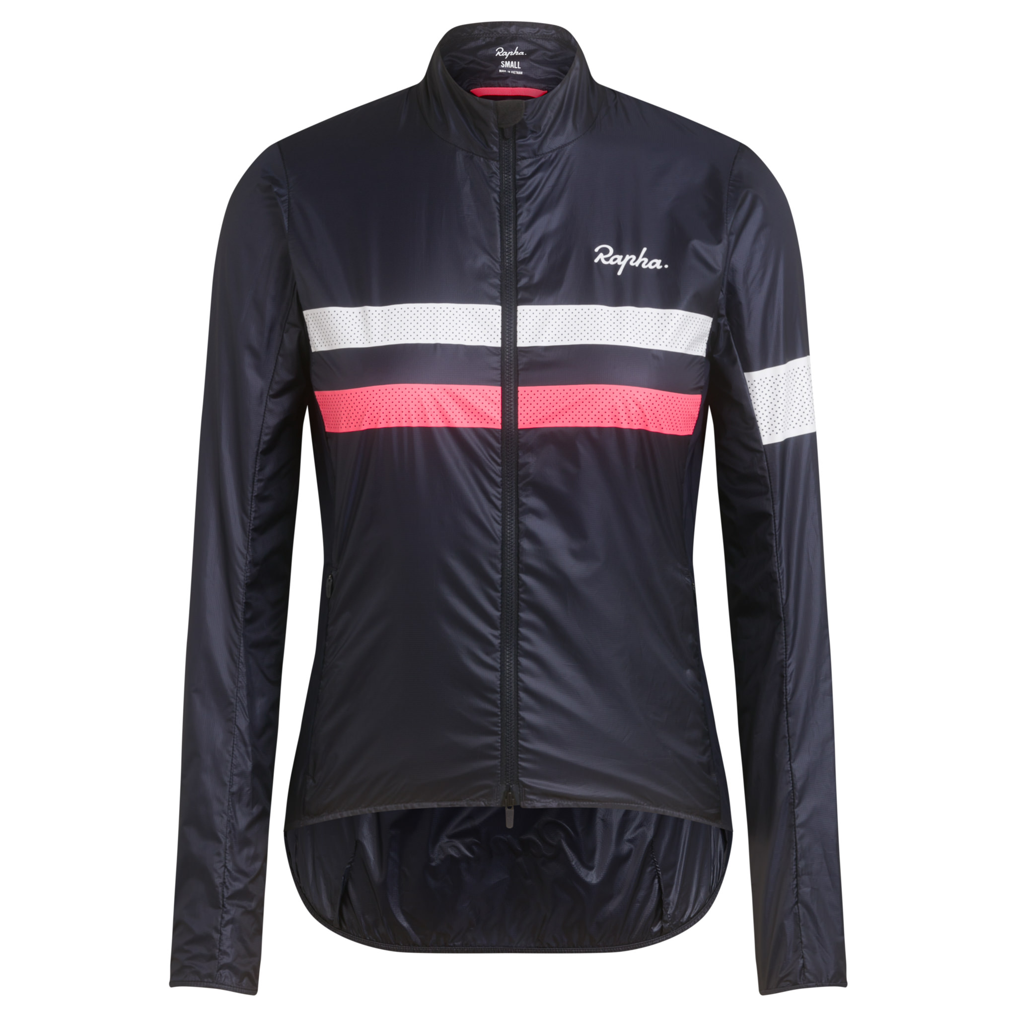 Women's Brevet Wind Jacket Dark Navy/High-Vis Pink/White