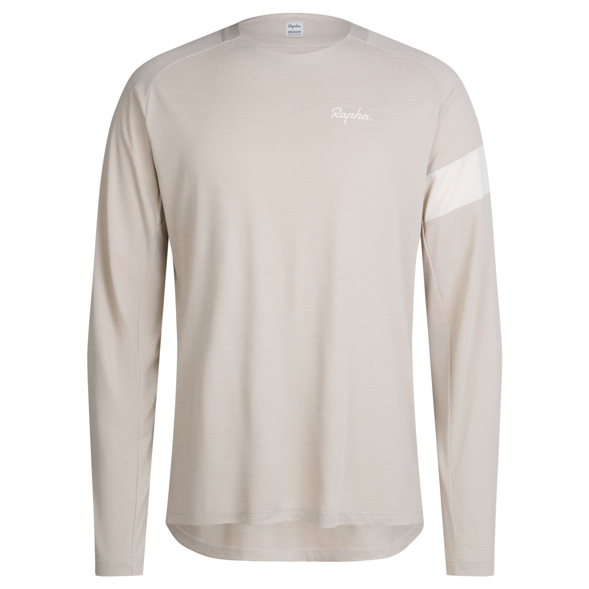 Men's Trail Long Sleeve Technical T-shirt Silver/Off-White