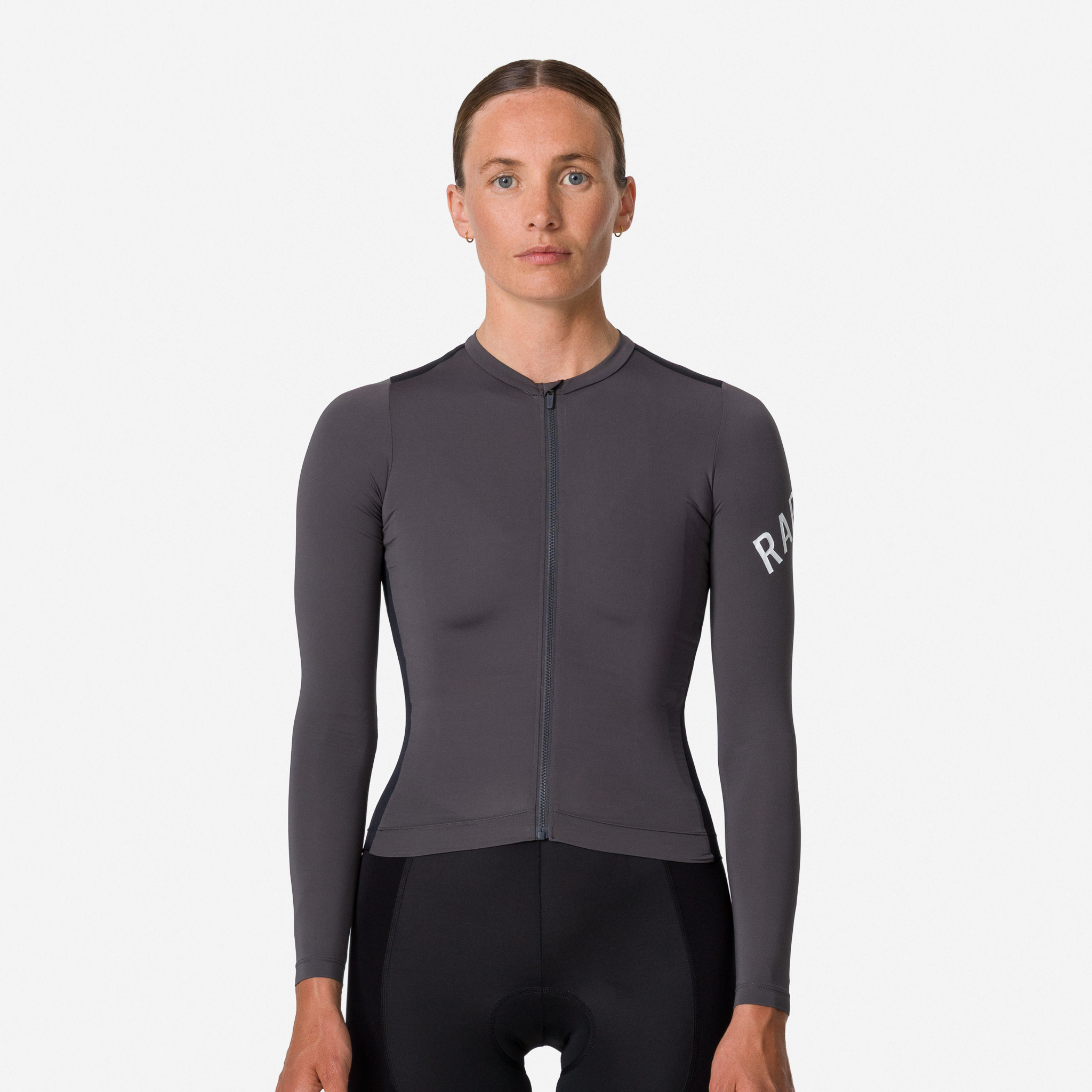 2744-Women-apos-s-Pro-Team-Long-Sleeve-Lightweight-Jersey-Dark-Grey-Black-3.jpg Women's Pro Team Long Sleeve Lightweight Jersey Dark Grey/Black