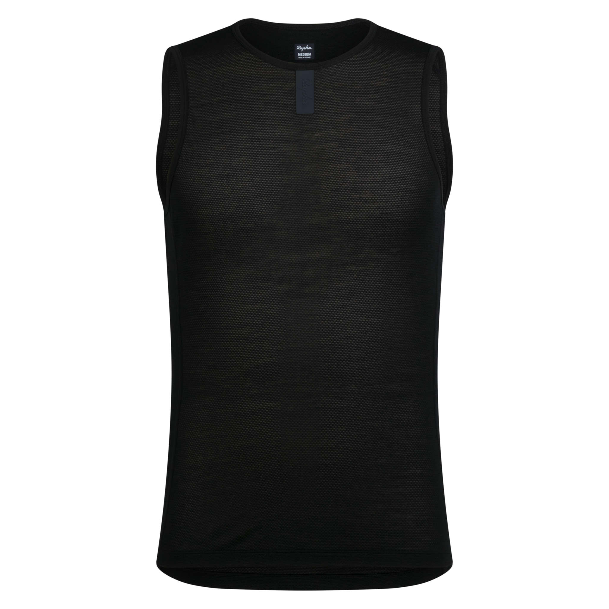 Men's Merino Lightweight Base Layer - Sleeveless Black / Black
