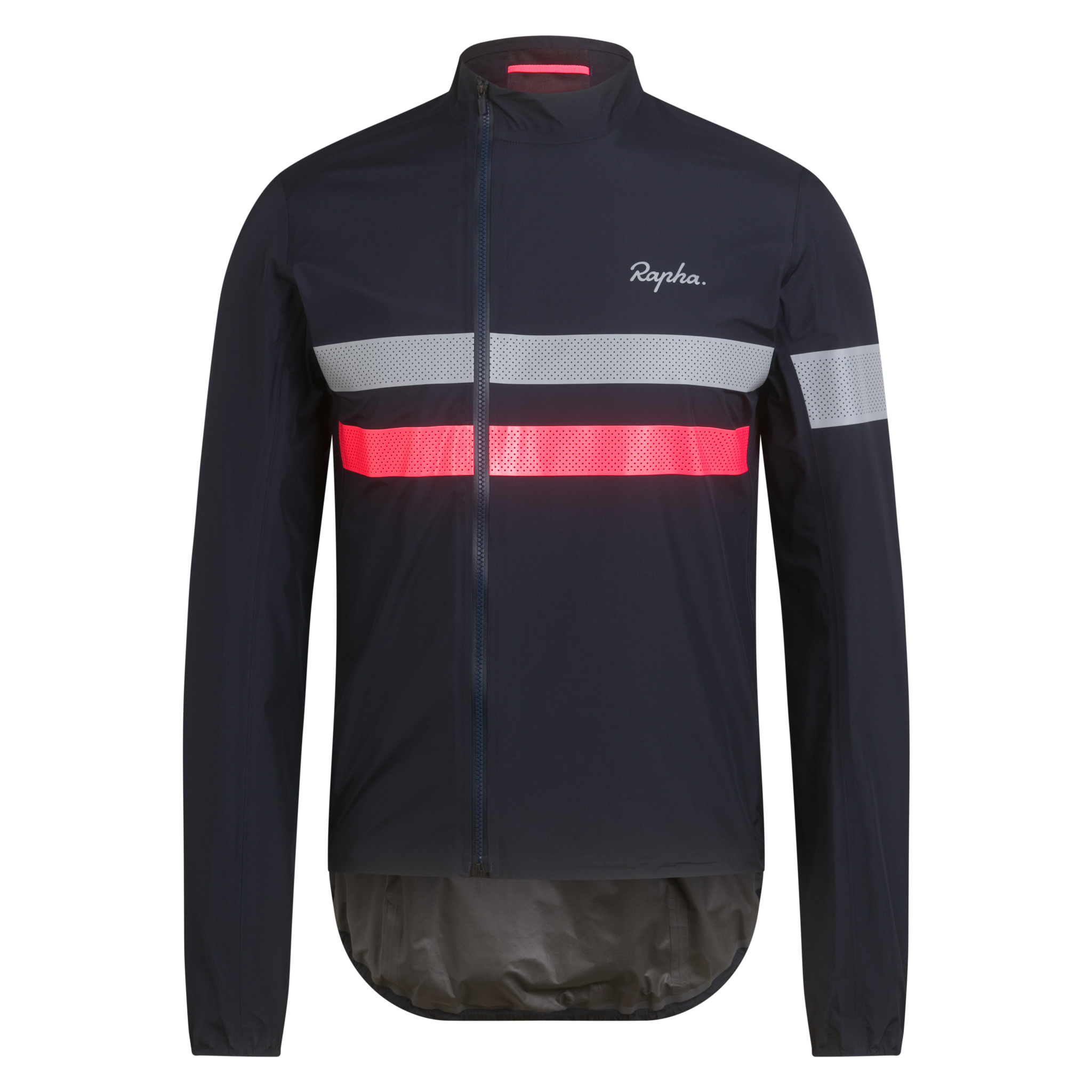 Men's Brevet Gore-Tex Rain Jacket Dark Navy/High-Vis Pink/White