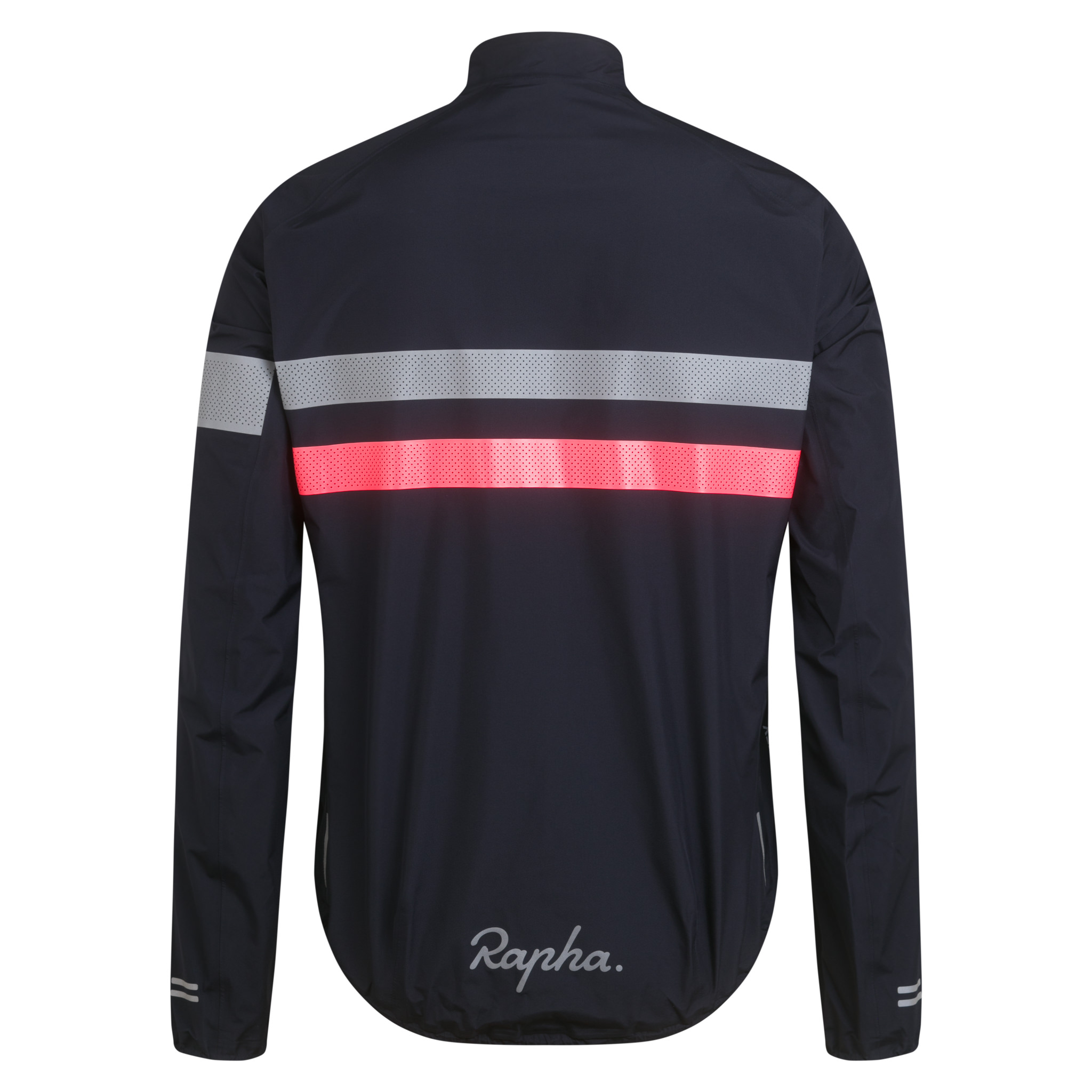 Men's Brevet Gore-Tex Rain Jacket Dark Navy/High-Vis Pink/White