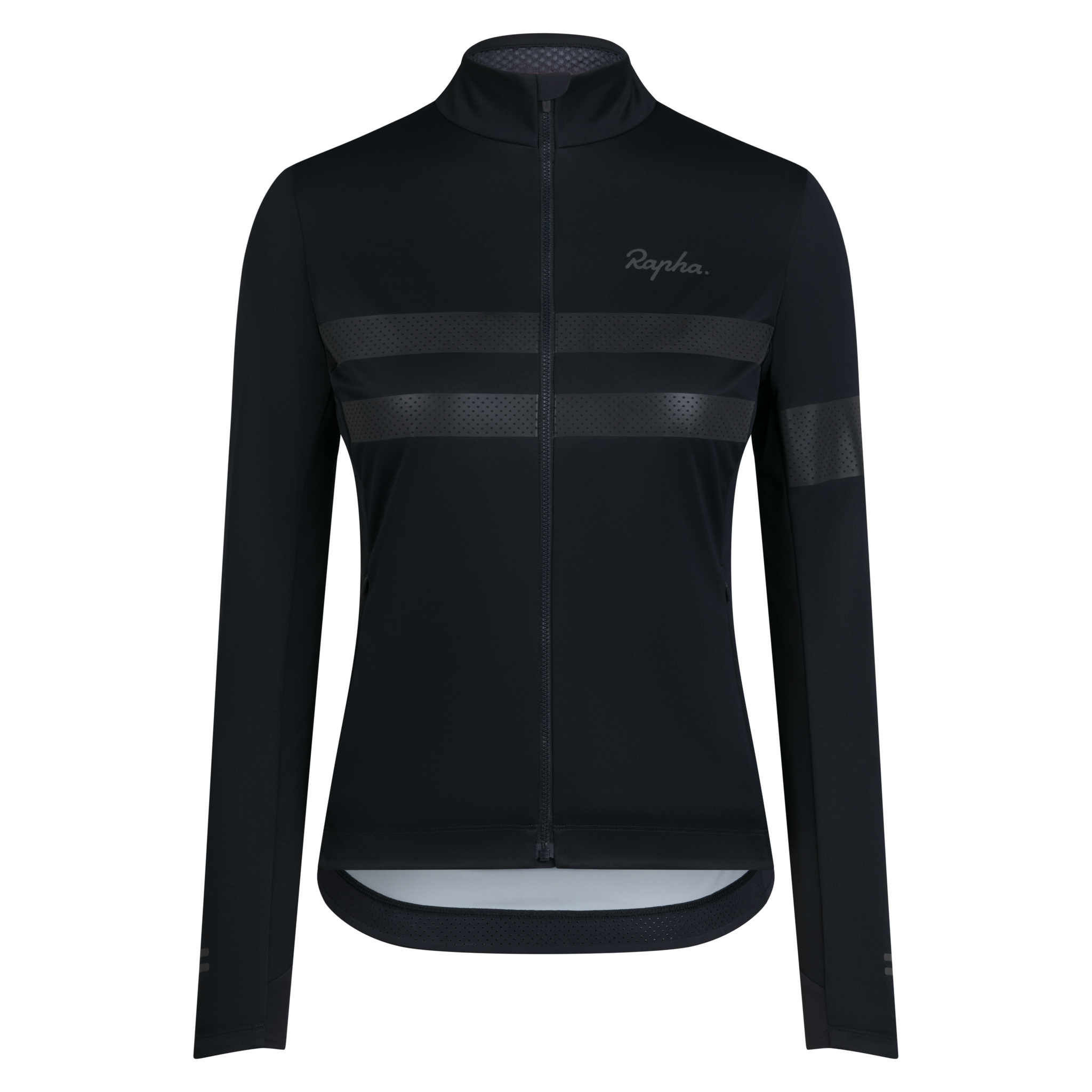 Women's Brevet Long Sleeve Windstopper Jersey Black/Black Reflective