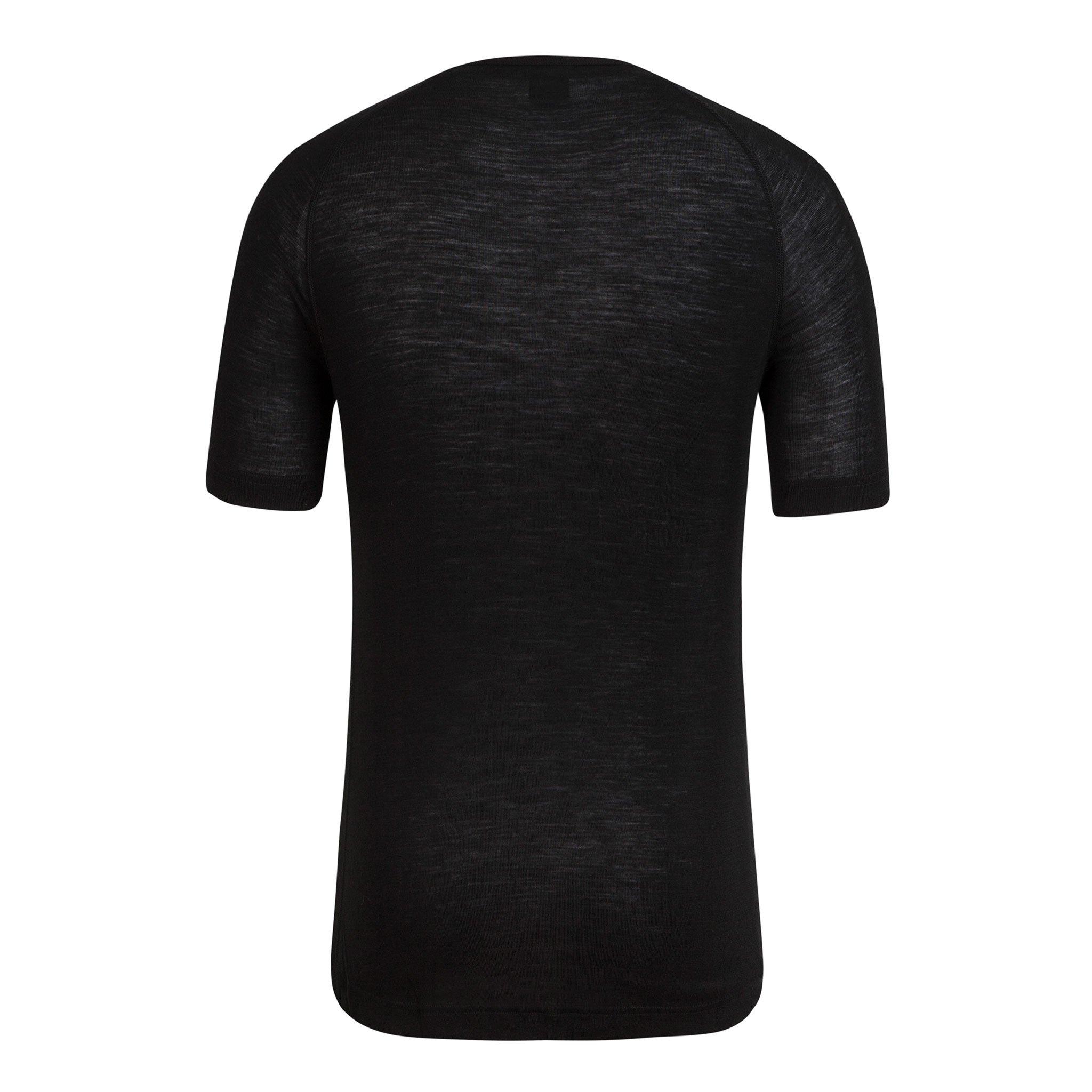 Men's Merino Base Layer - Short Sleeve Black