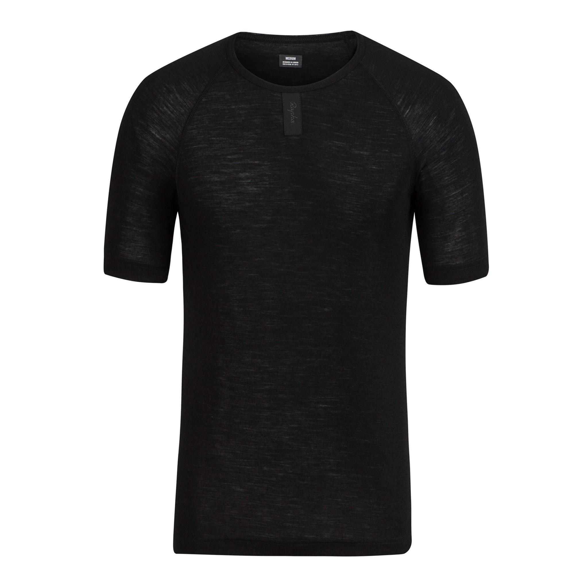 Men's Merino Base Layer Short Sleeve Black
