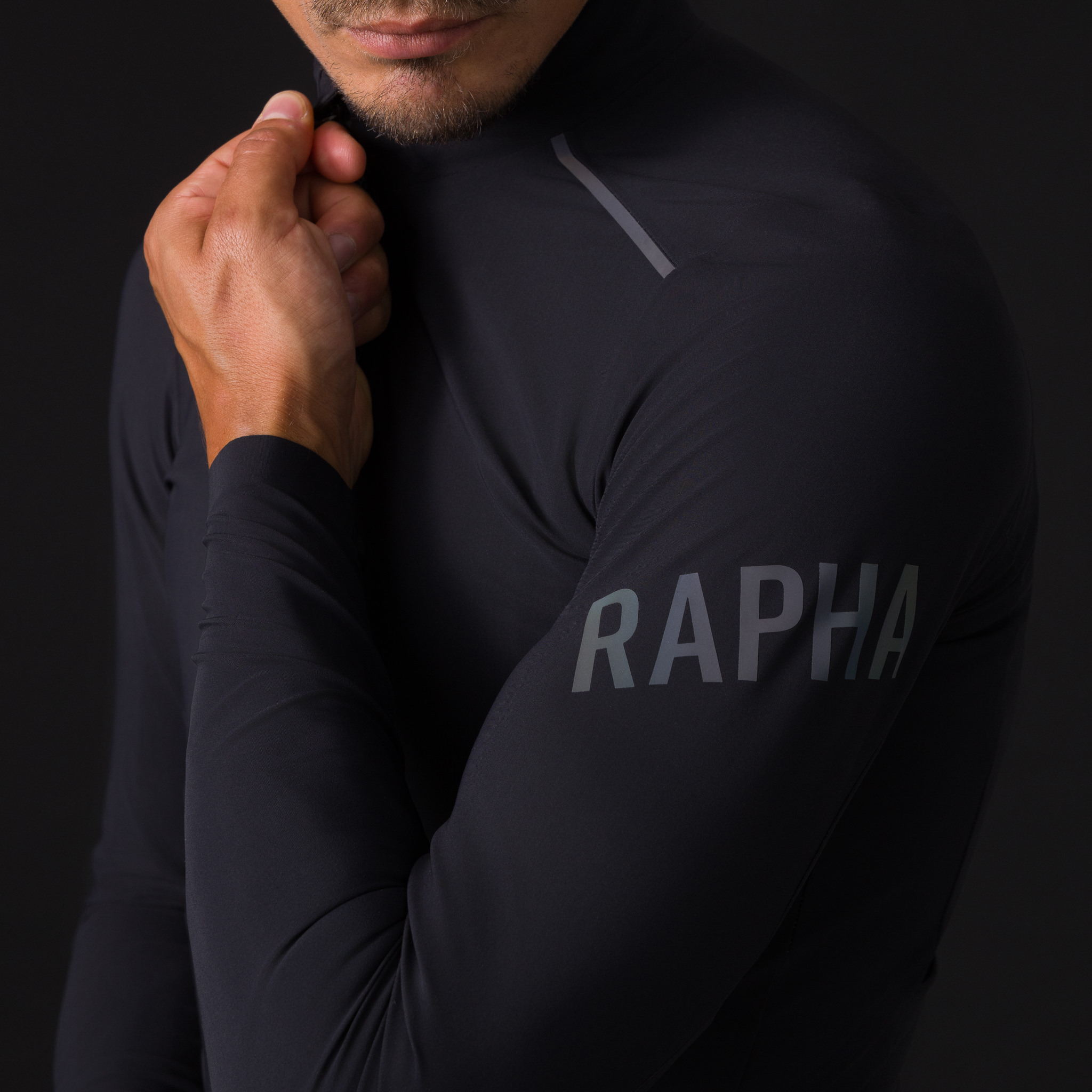 3793-Men-apos-s-Pro-Team-Long-Sleeve-Shadow-Jersey-Black-Rainbow-Reflective-6.jpg Men's Pro Team Long Sleeve Shadow Jersey Black/Rainbow Reflective