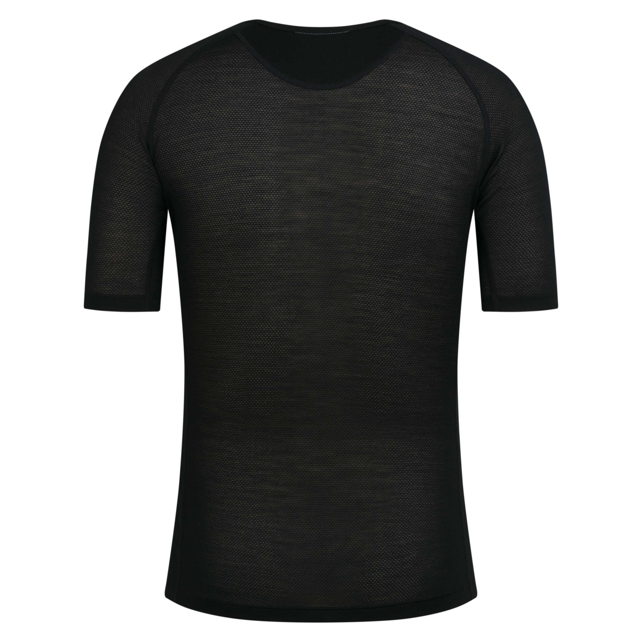 Men's Merino Lightweight Base Layer - Short Sleeve Black / Black