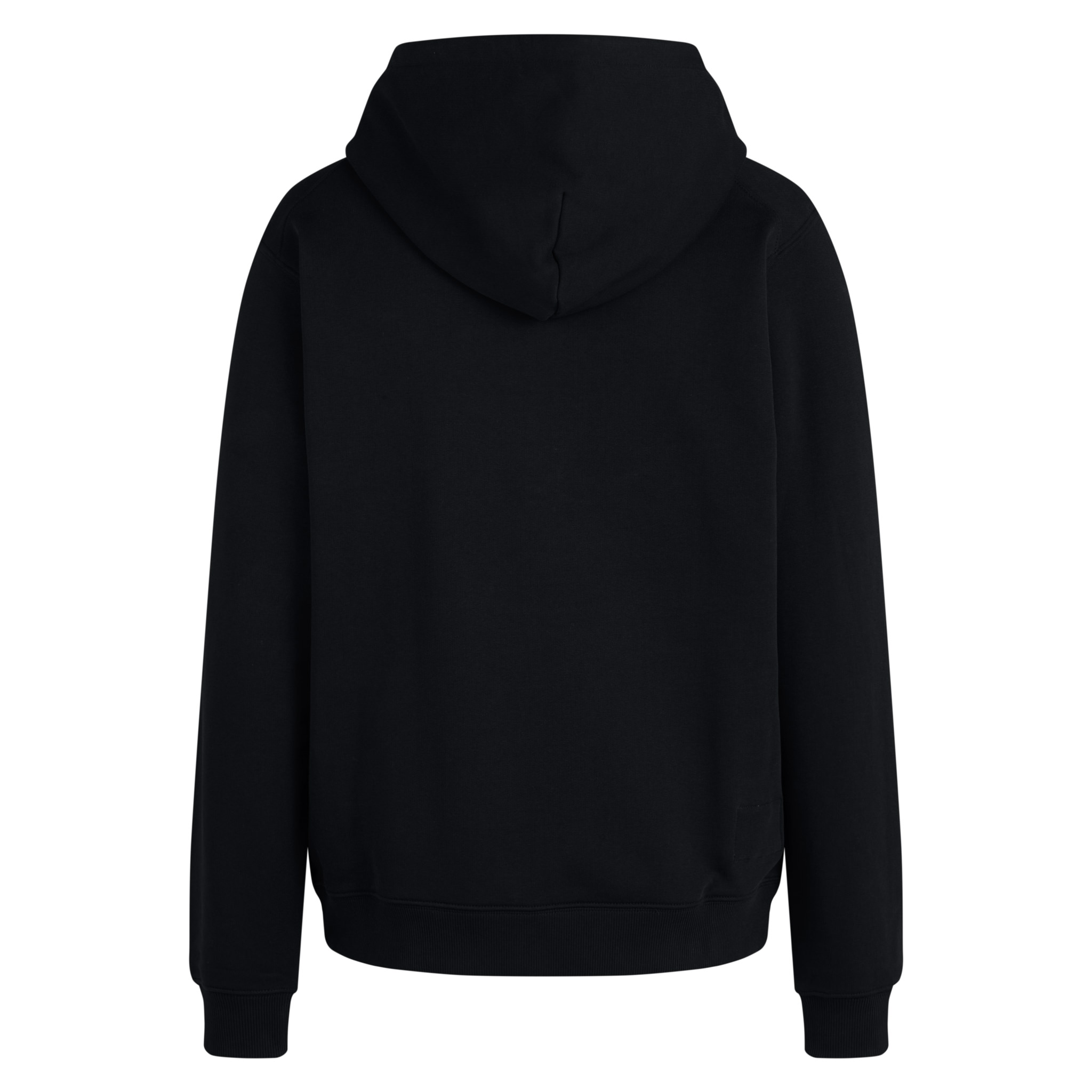 Men's Cotton Zip Hoodie Black / White