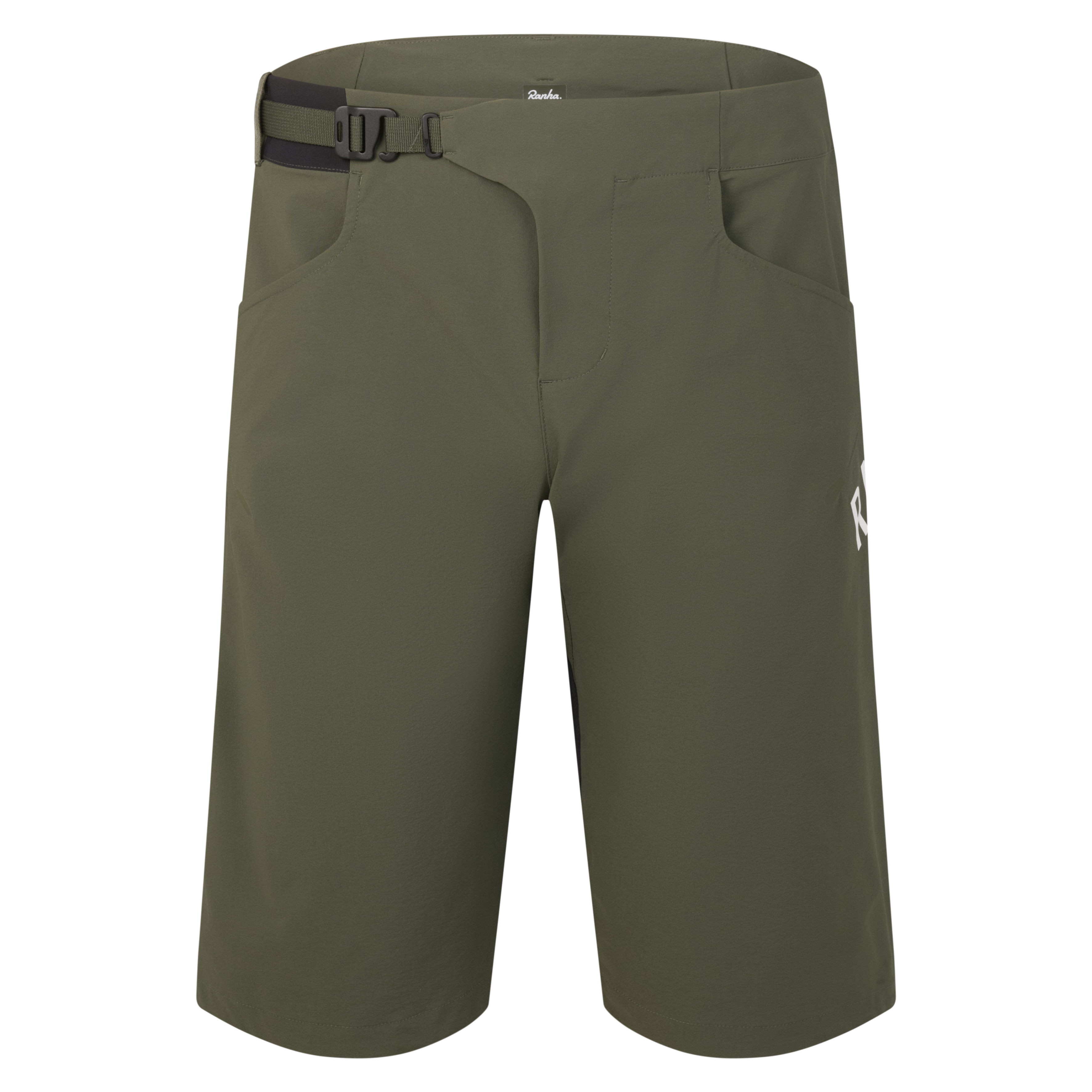 Men's Trail Finale Shorts Dark Green/White