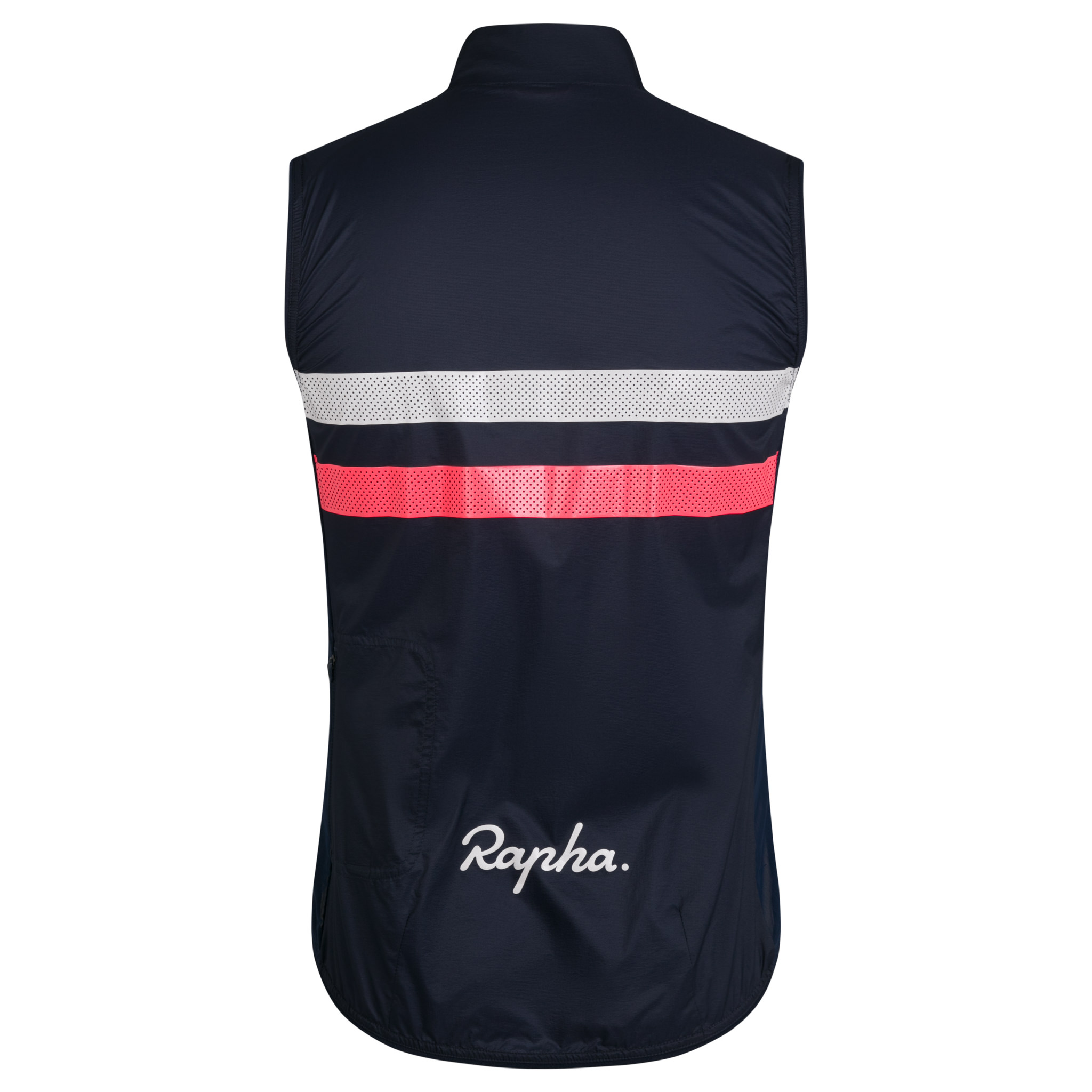 Men's Brevet Gilet Dark Navy/Hi-Vis Pink