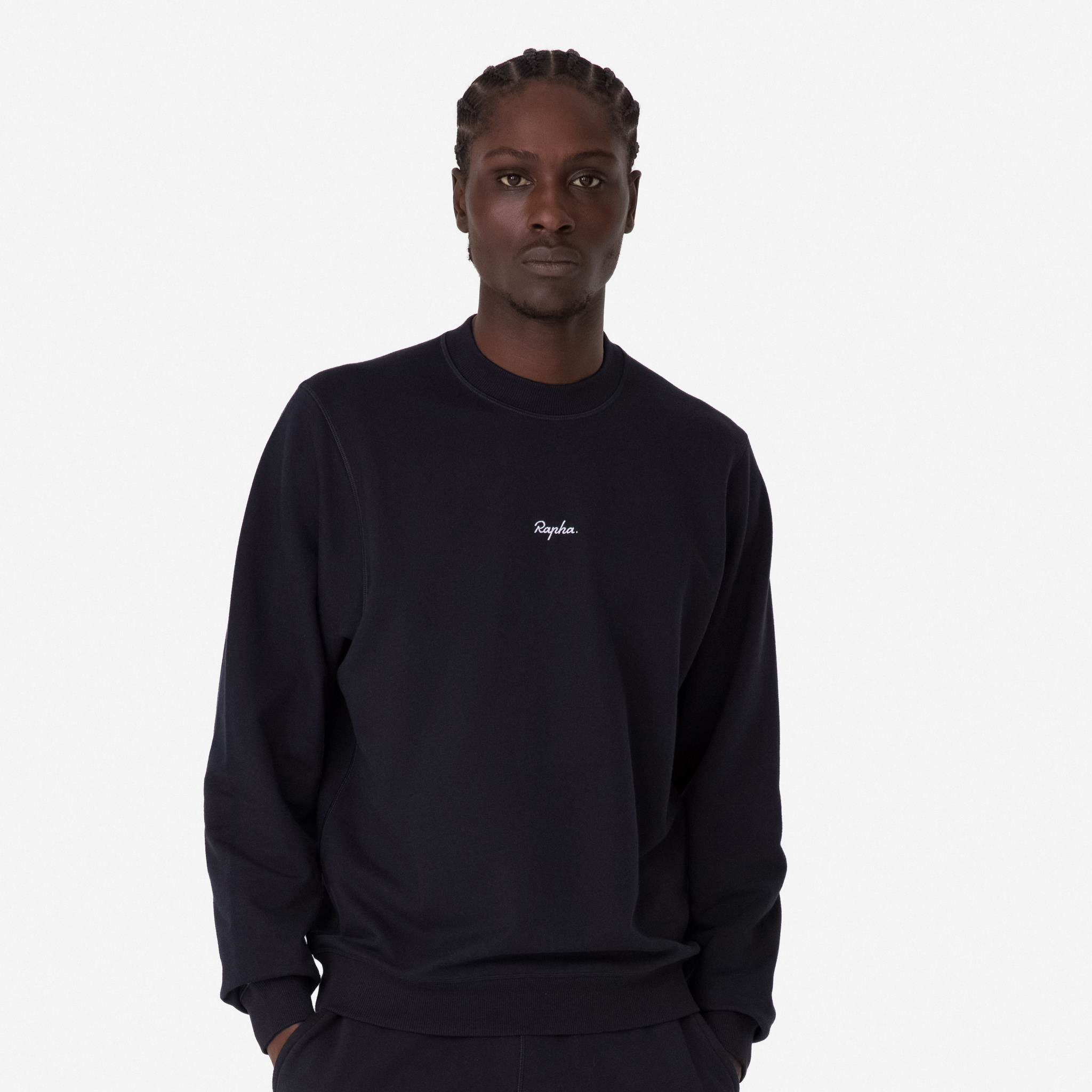 Men's Cotton Sweatshirt Black/White