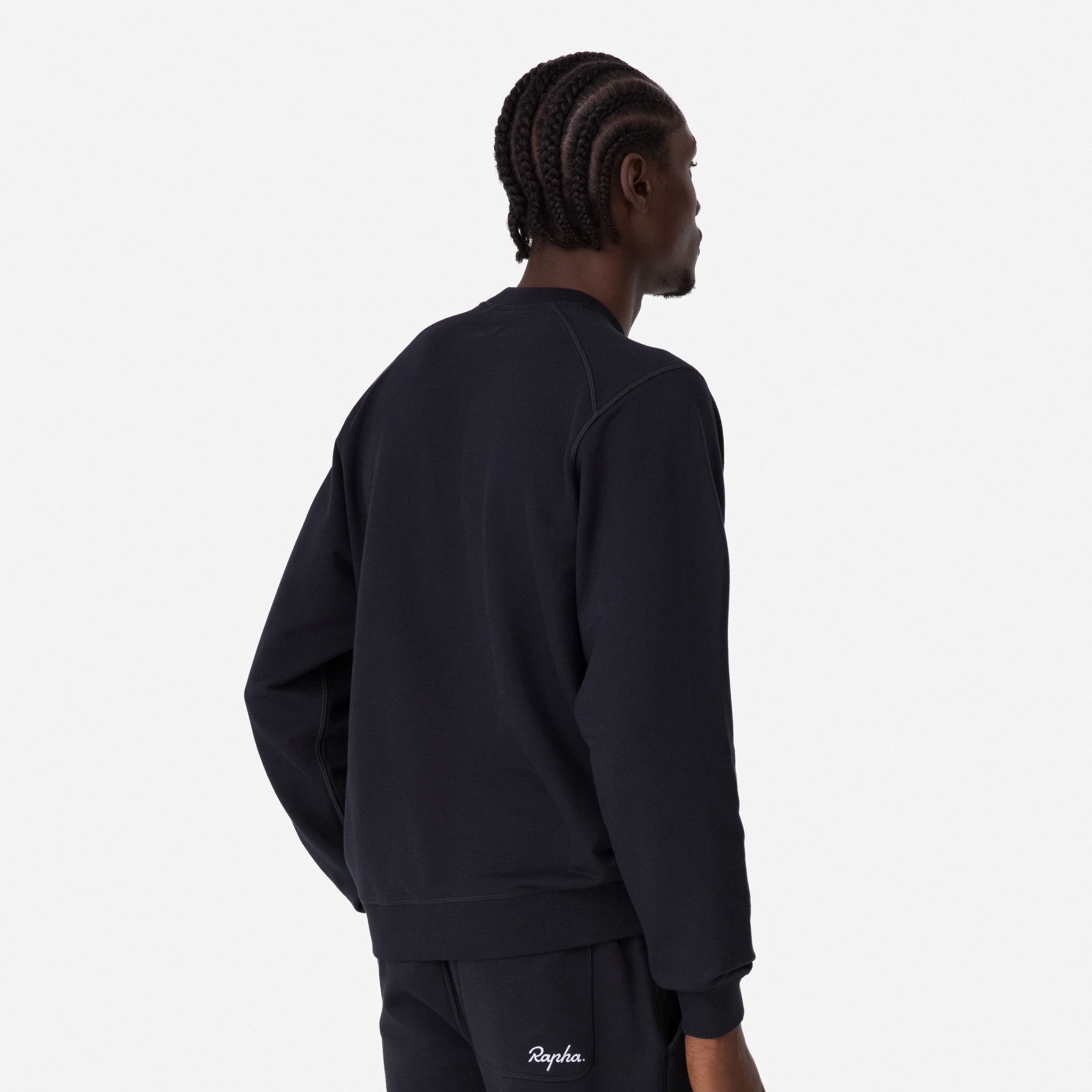 Men's Cotton Sweatshirt Black/White