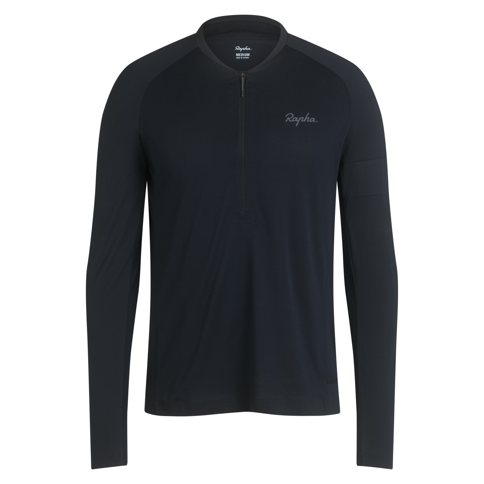 Men's Explore Long Sleeve Zip Neck Tech T-shirt Black/Black