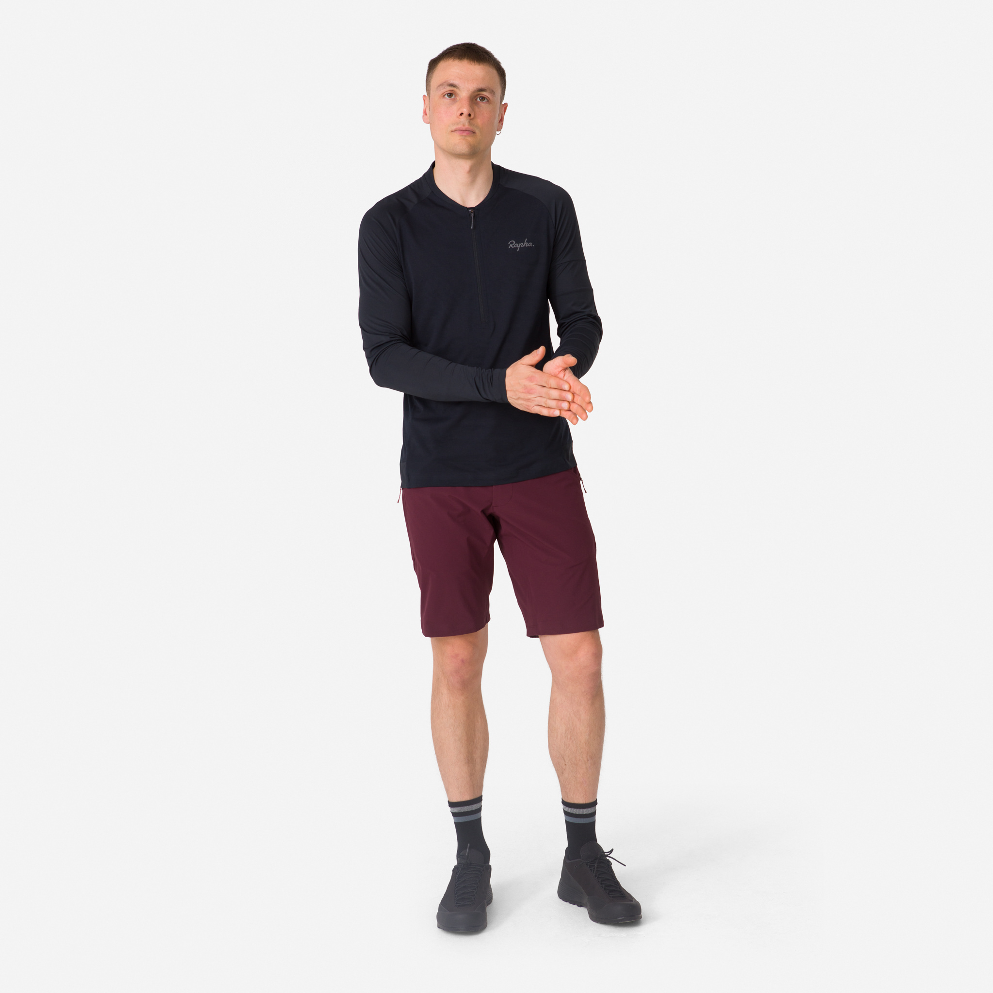 4628-Men-apos-s-Explore-Long-Sleeve-Zip-Neck-Tech-T-shirt-Black-Black-8.jpg Men's Explore Long Sleeve Zip Neck Tech T-shirt Black/Black