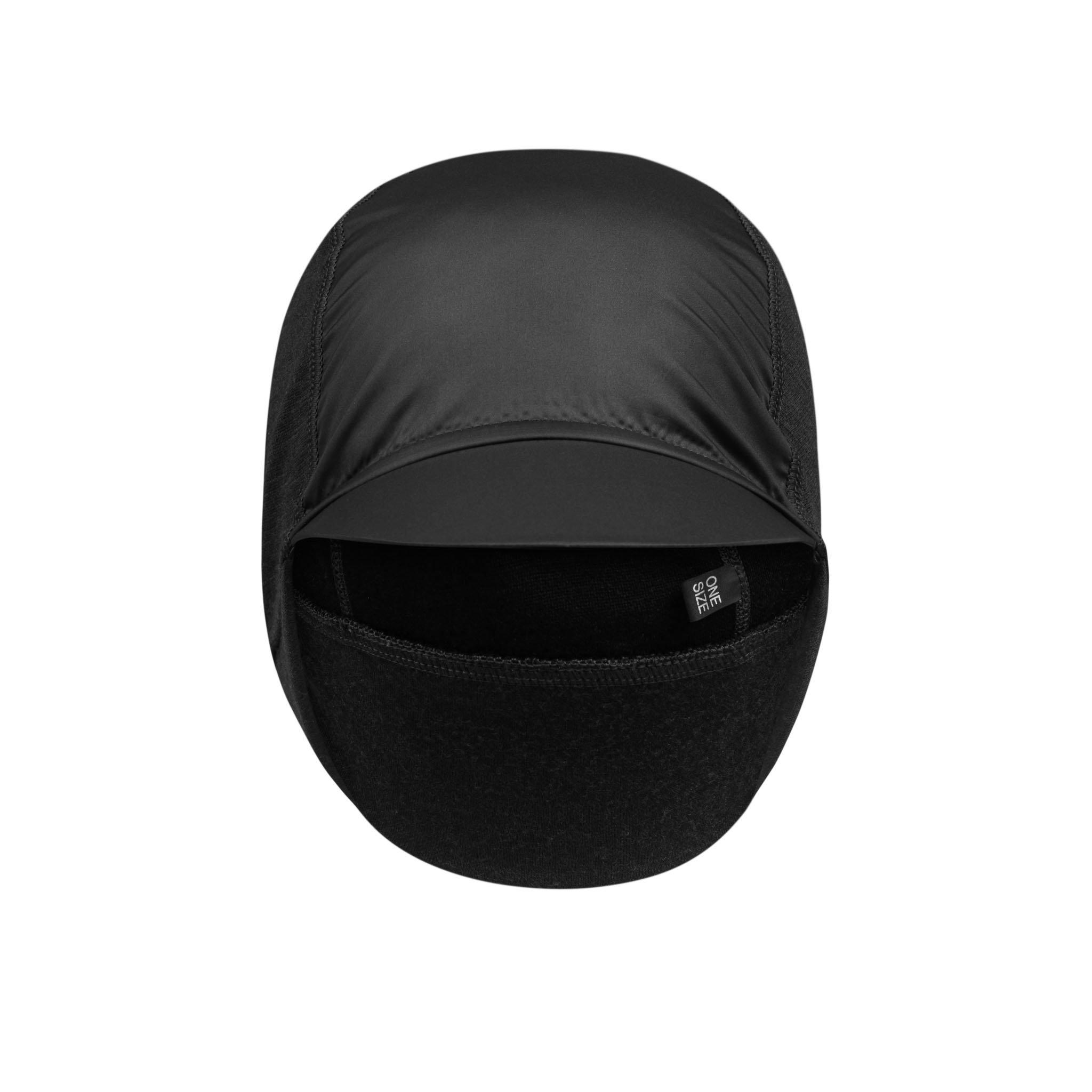 Peaked Merino Hat Black