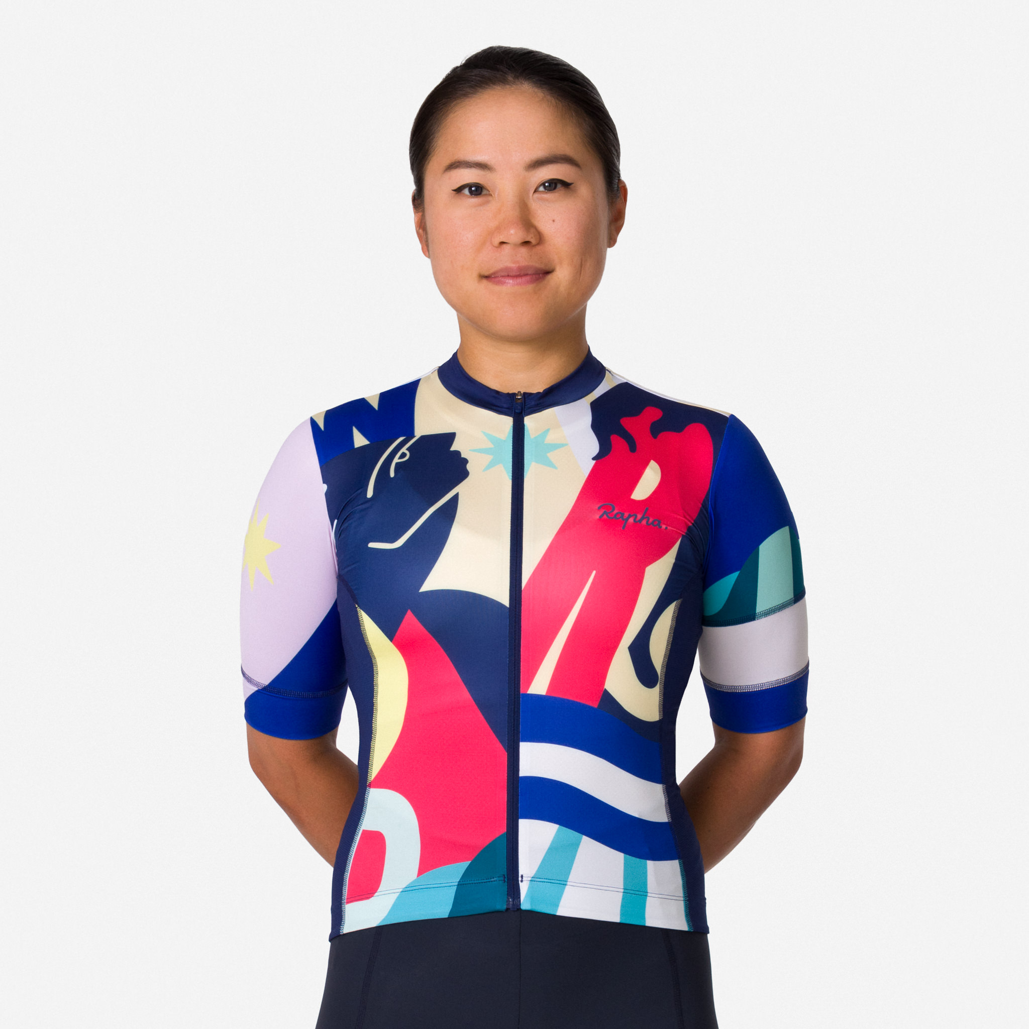 5185-W100-Women-apos-s-Rapha-Jersey-Kelly-Anna-Multicolour-3.jpg W100 Women's Rapha Jersey - Kelly Anna Multicolour