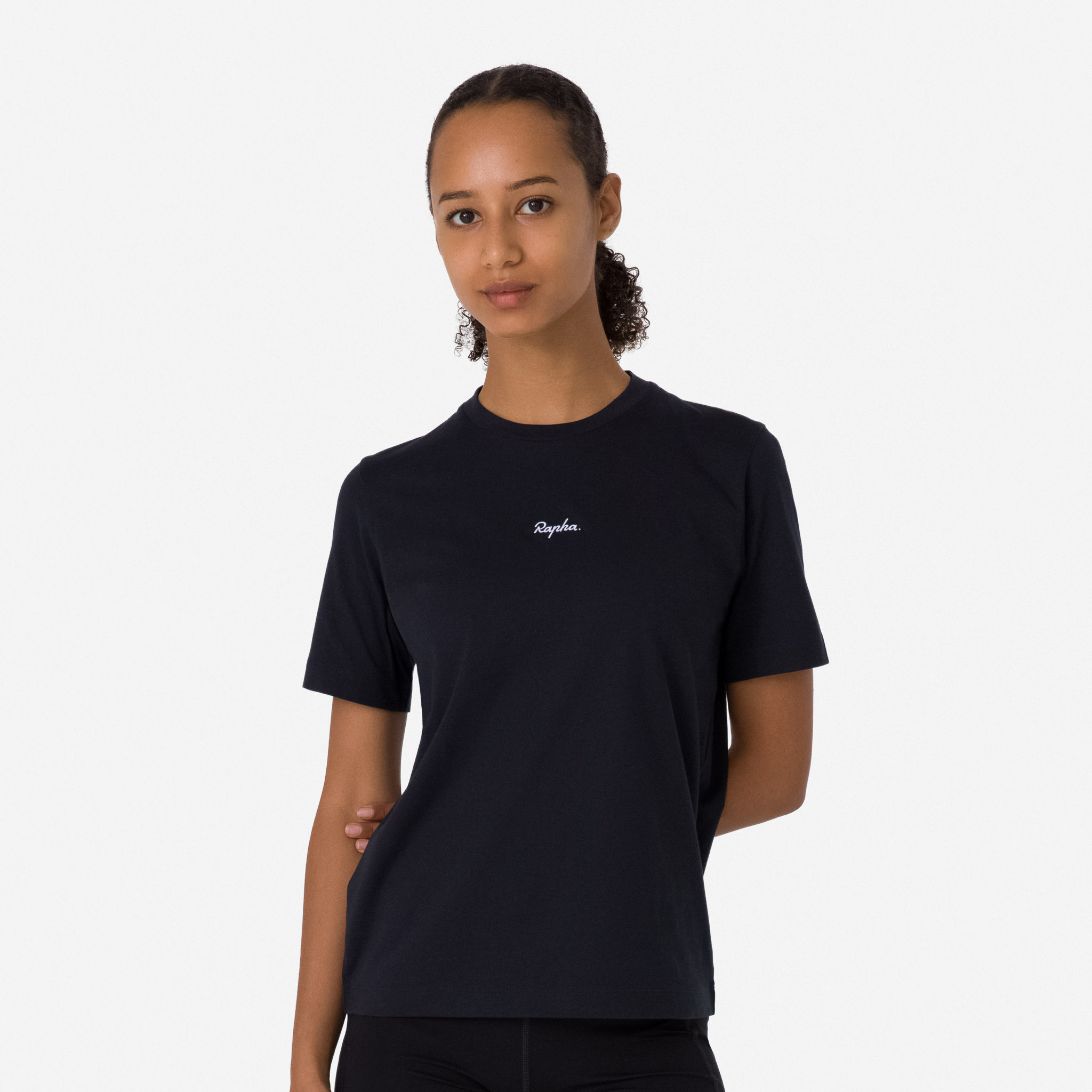 5283-Women-apos-s-Cotton-T-Shirt-Black-White-3.jpg Women's Cotton T-Shirt Black/White