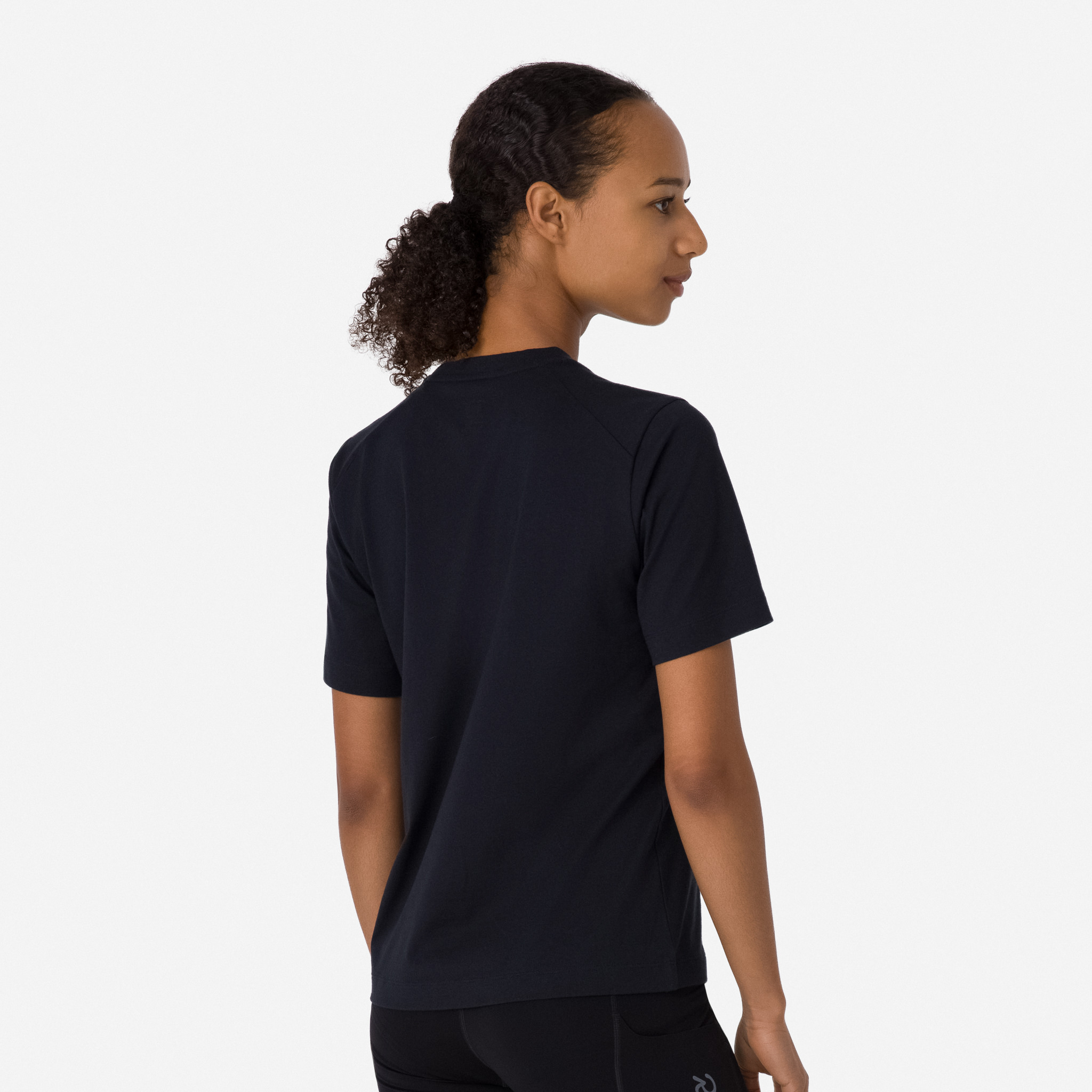 5283-Women-apos-s-Cotton-T-Shirt-Black-White-4.jpg Women's Cotton T-Shirt Black/White