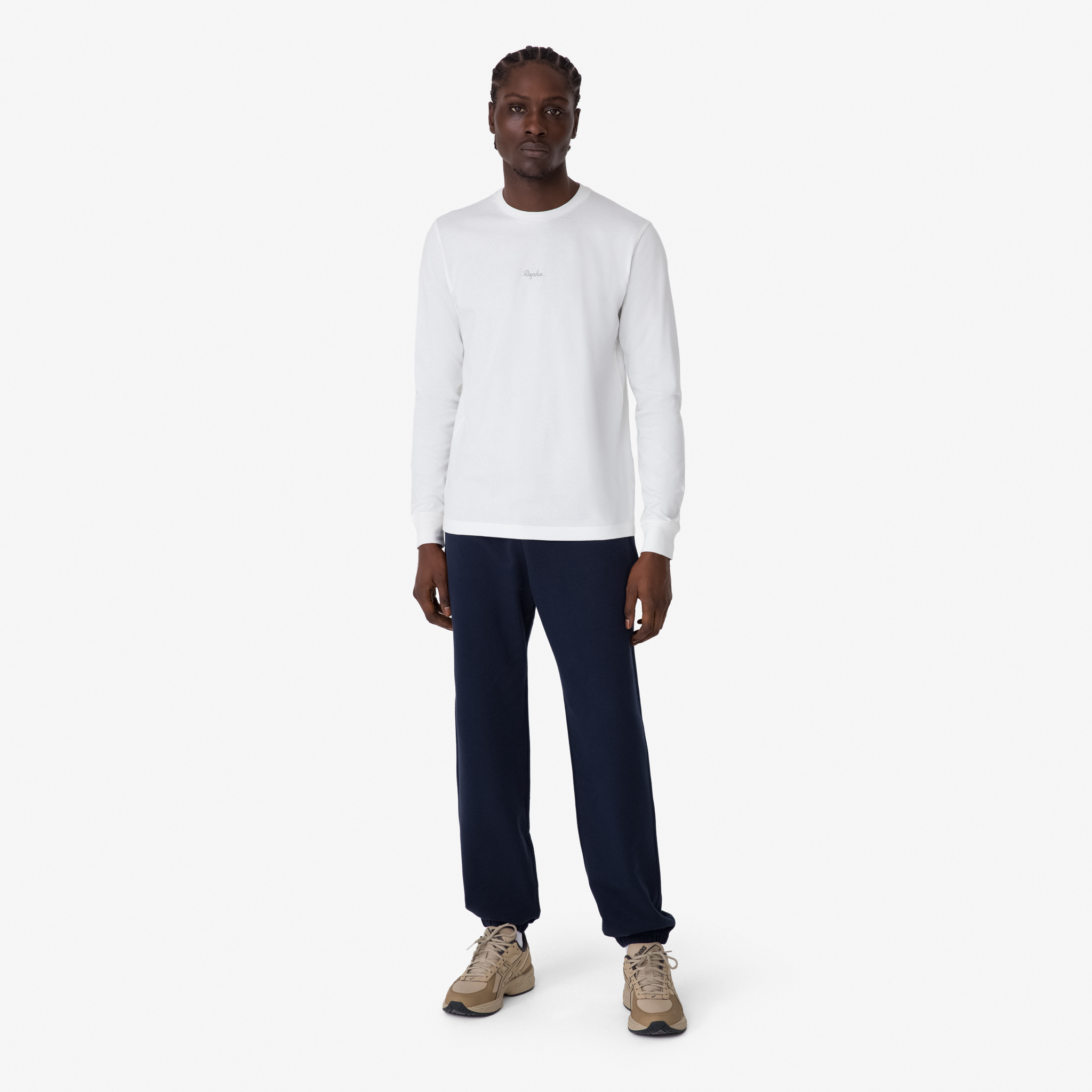 5290-Men-apos-s-Long-Sleeve-Cotton-T-Shirt-White-Light-Grey-4.jpg Men's Long Sleeve Cotton T-Shirt White/Light Grey
