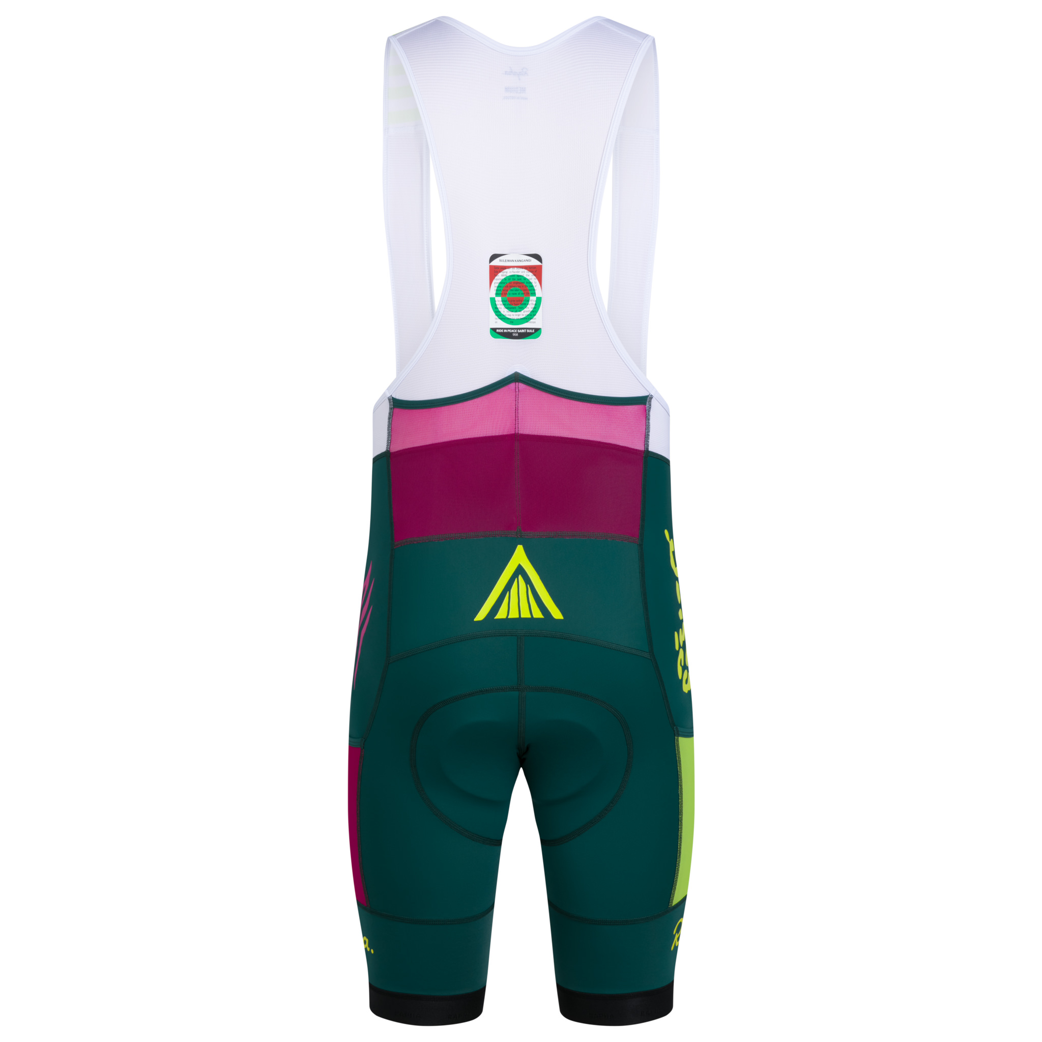 AMANI Men's Pro Team Training Cargo Bib Shorts Teal