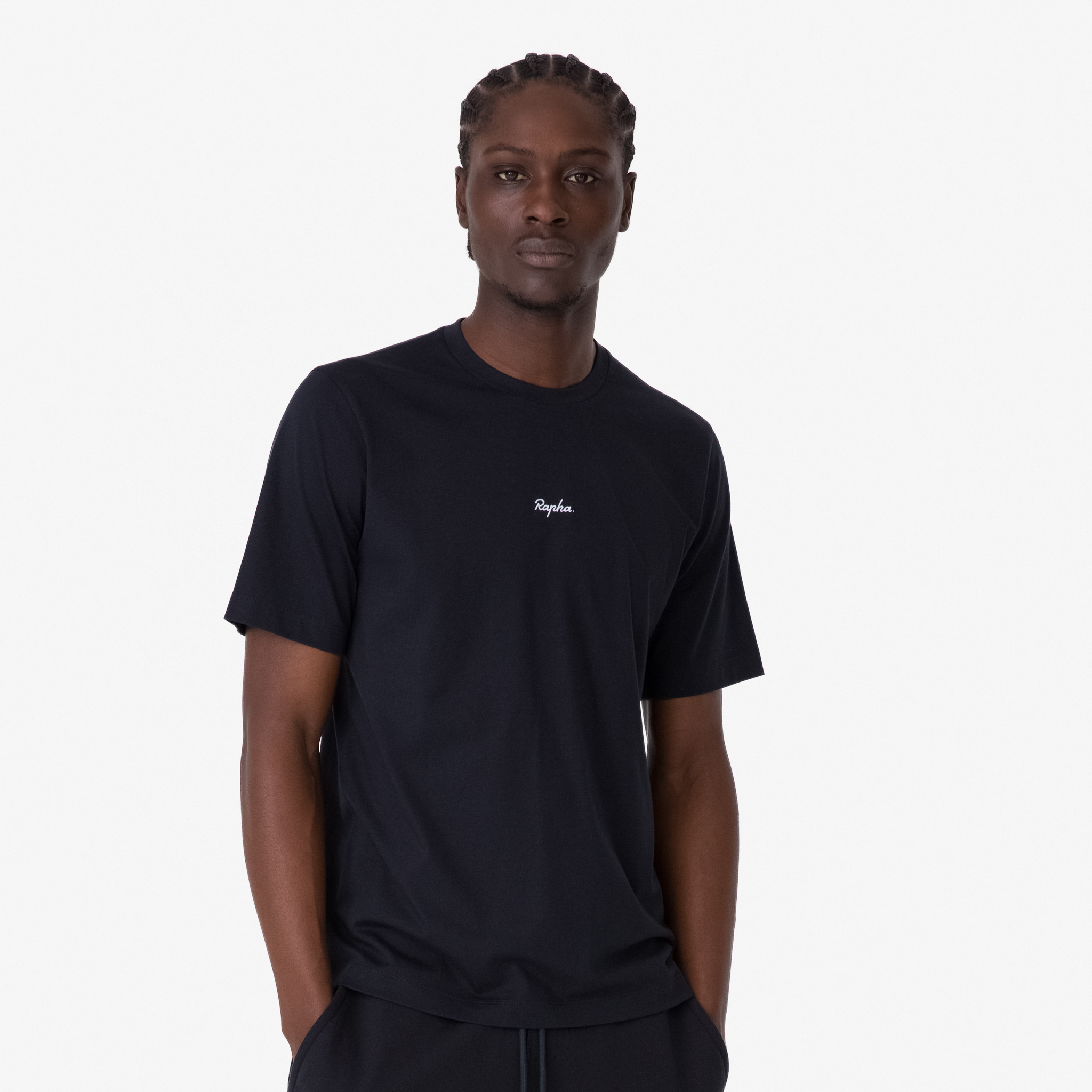 Men's Cotton T-Shirt Black/White
