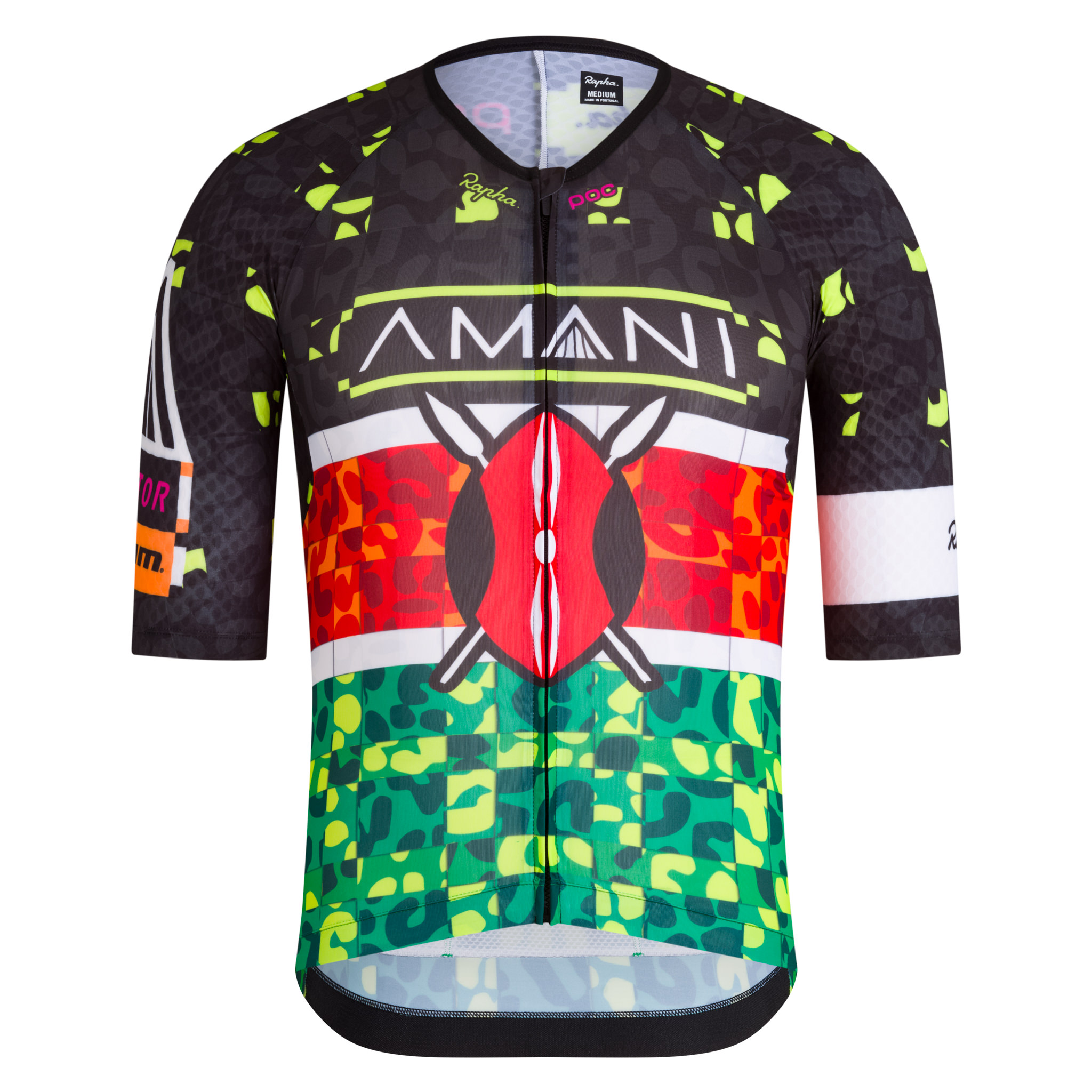 AMANI Men's Pro Team Aero Jersey - Kenya Multicolour