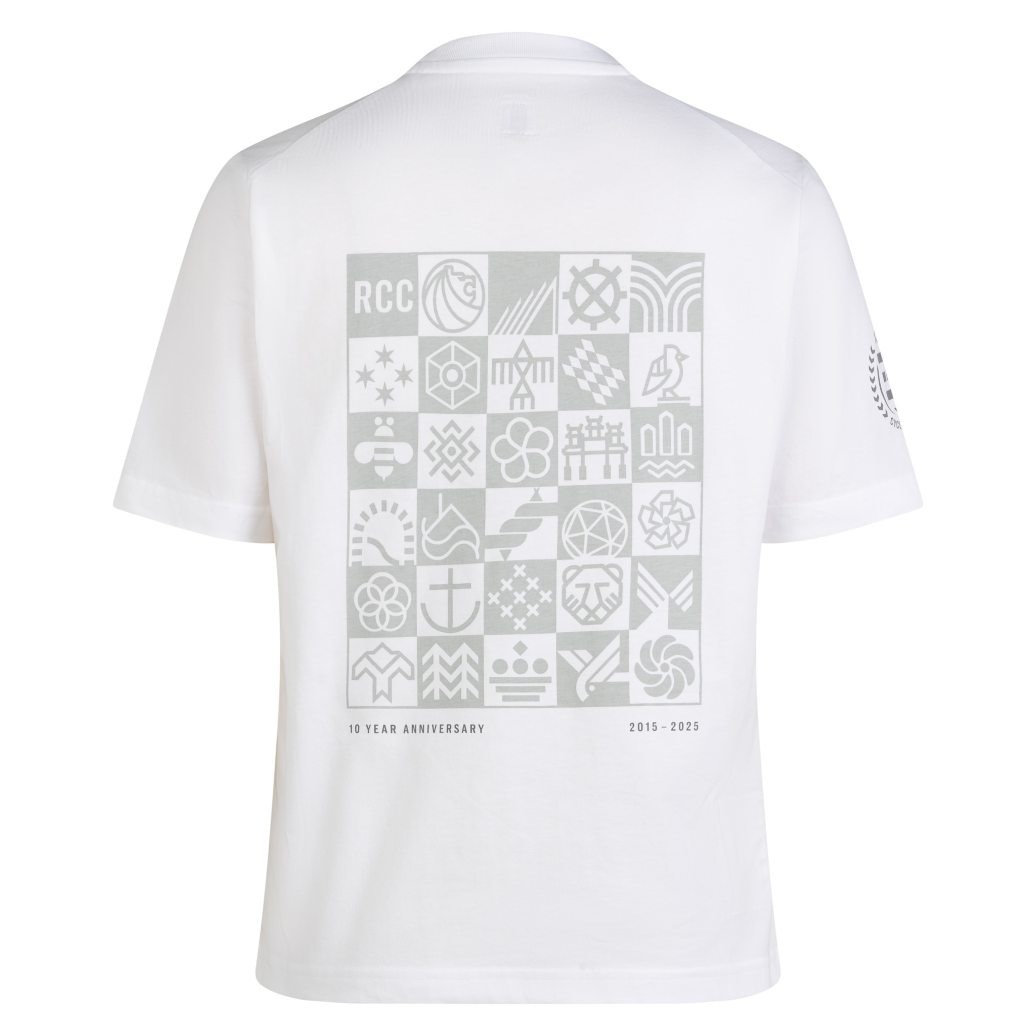 RCC 10 Women's Short Sleeve Tee White/Grey