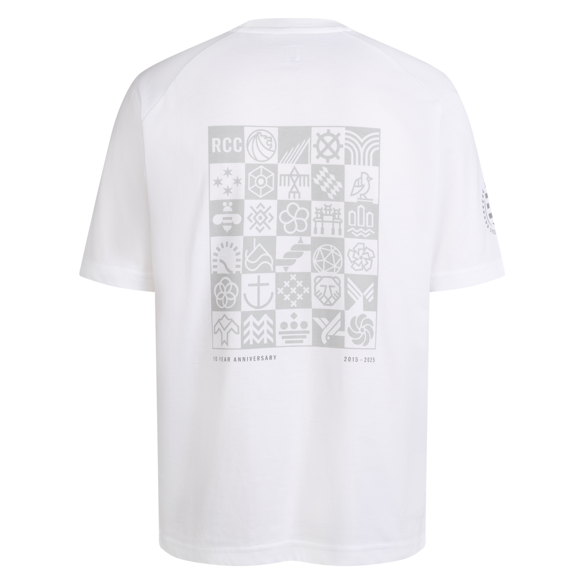 RCC 10 Men's Short Sleeve Tee White/Grey