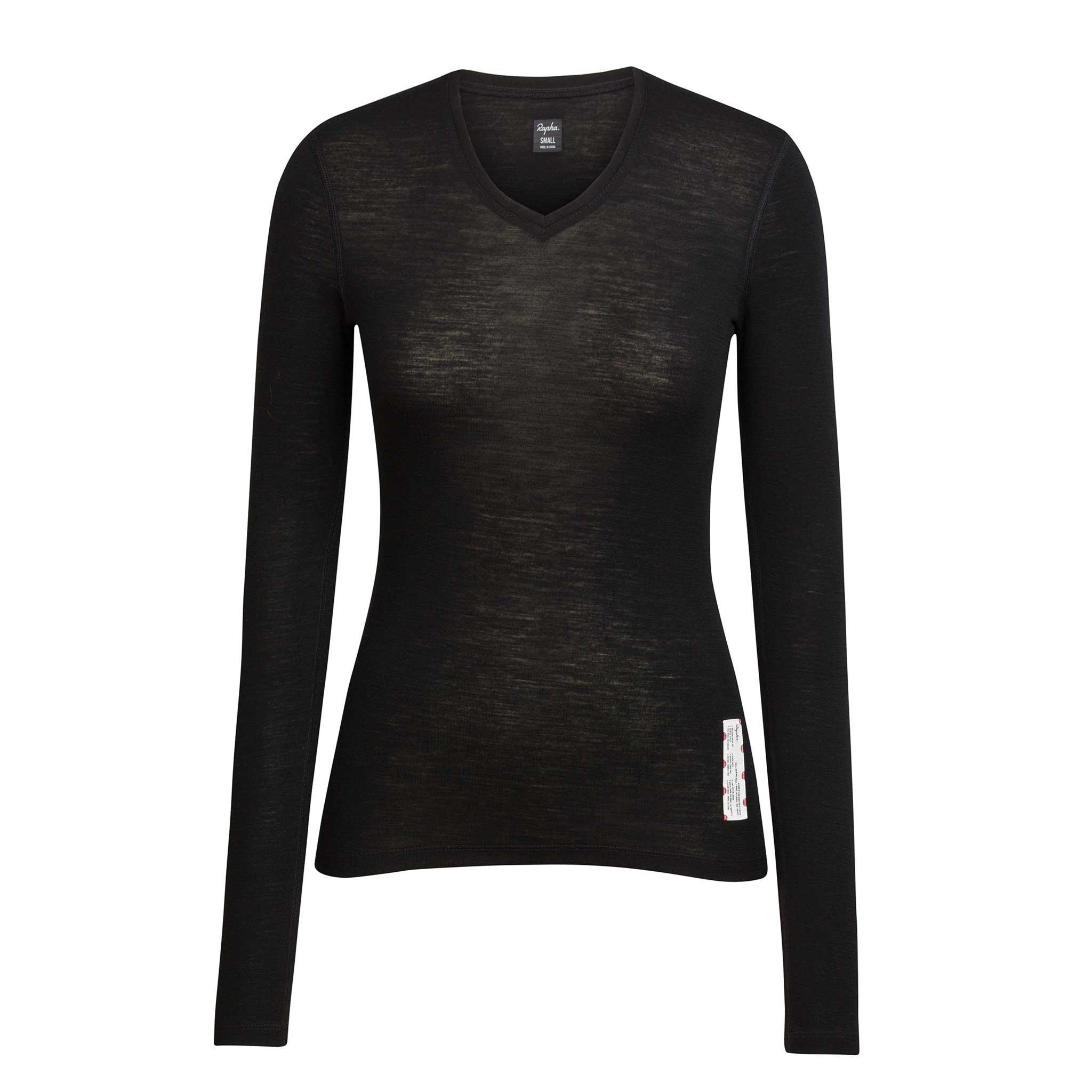 Women's Merino Base Layer - Long Sleeve Black