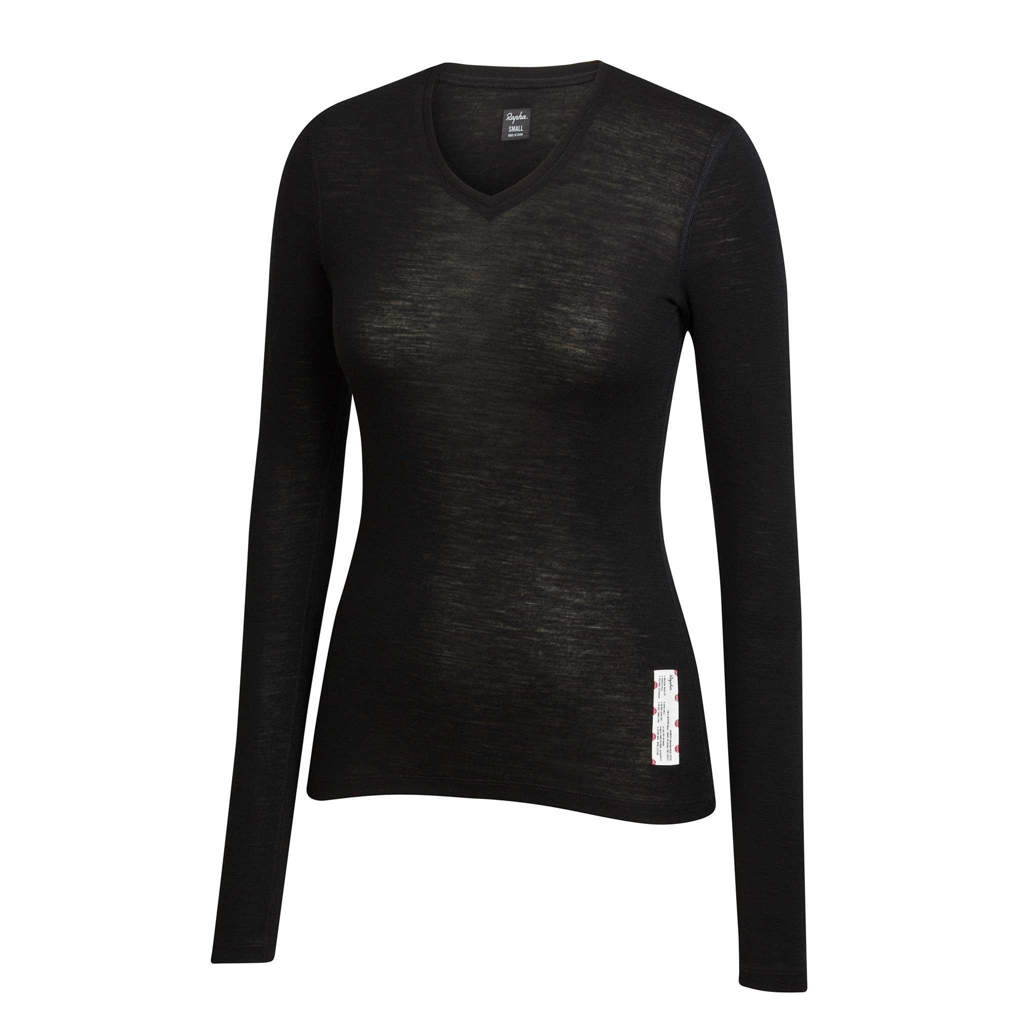 Women's Merino Base Layer - Long Sleeve Black