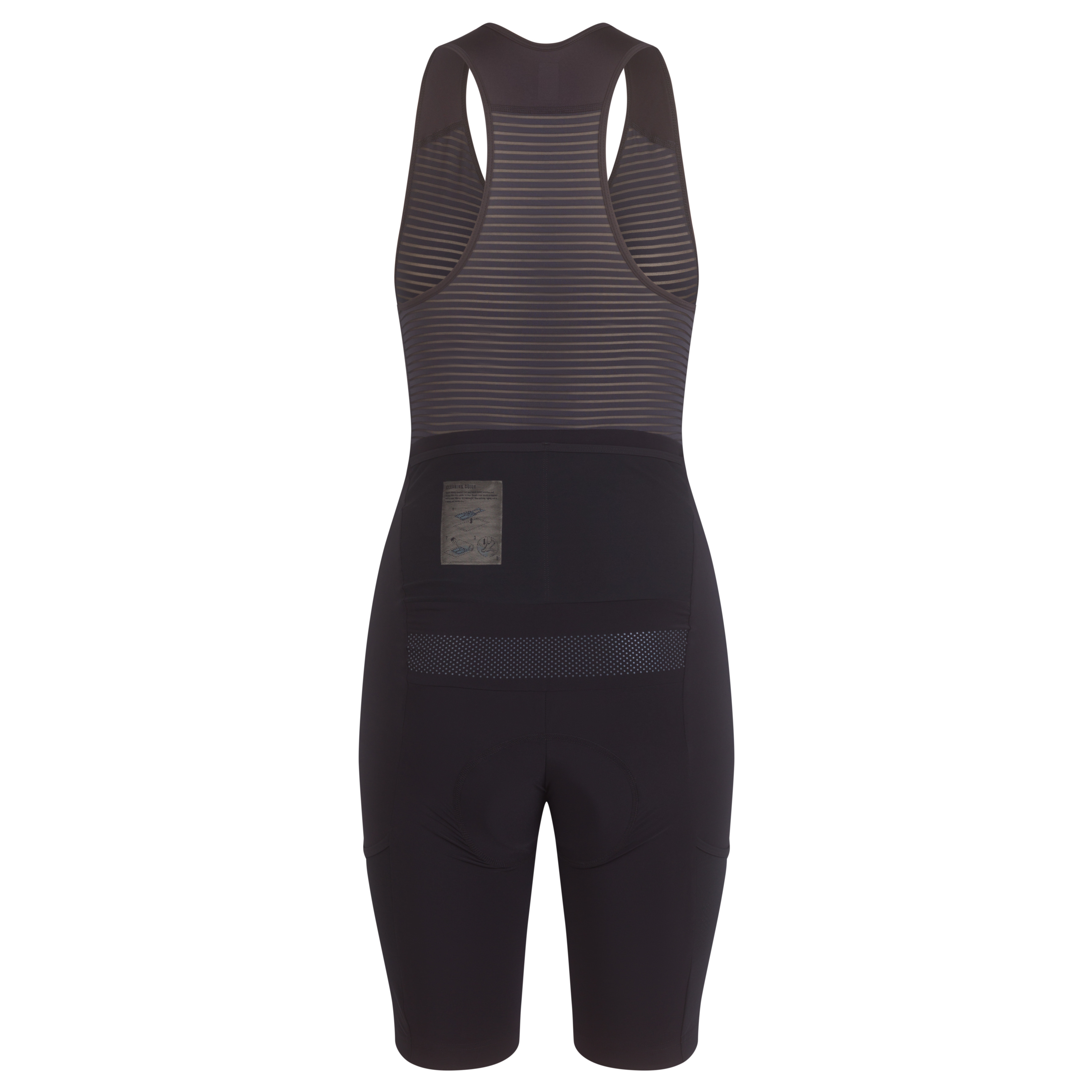 Women's Cargo Bib Shorts Black/Grey