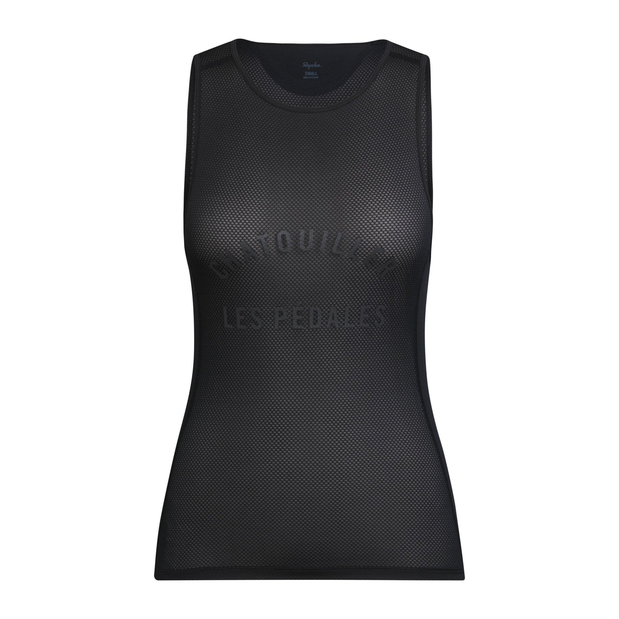 Women's Pro Team Mesh Base Layer - Sleeveless Black