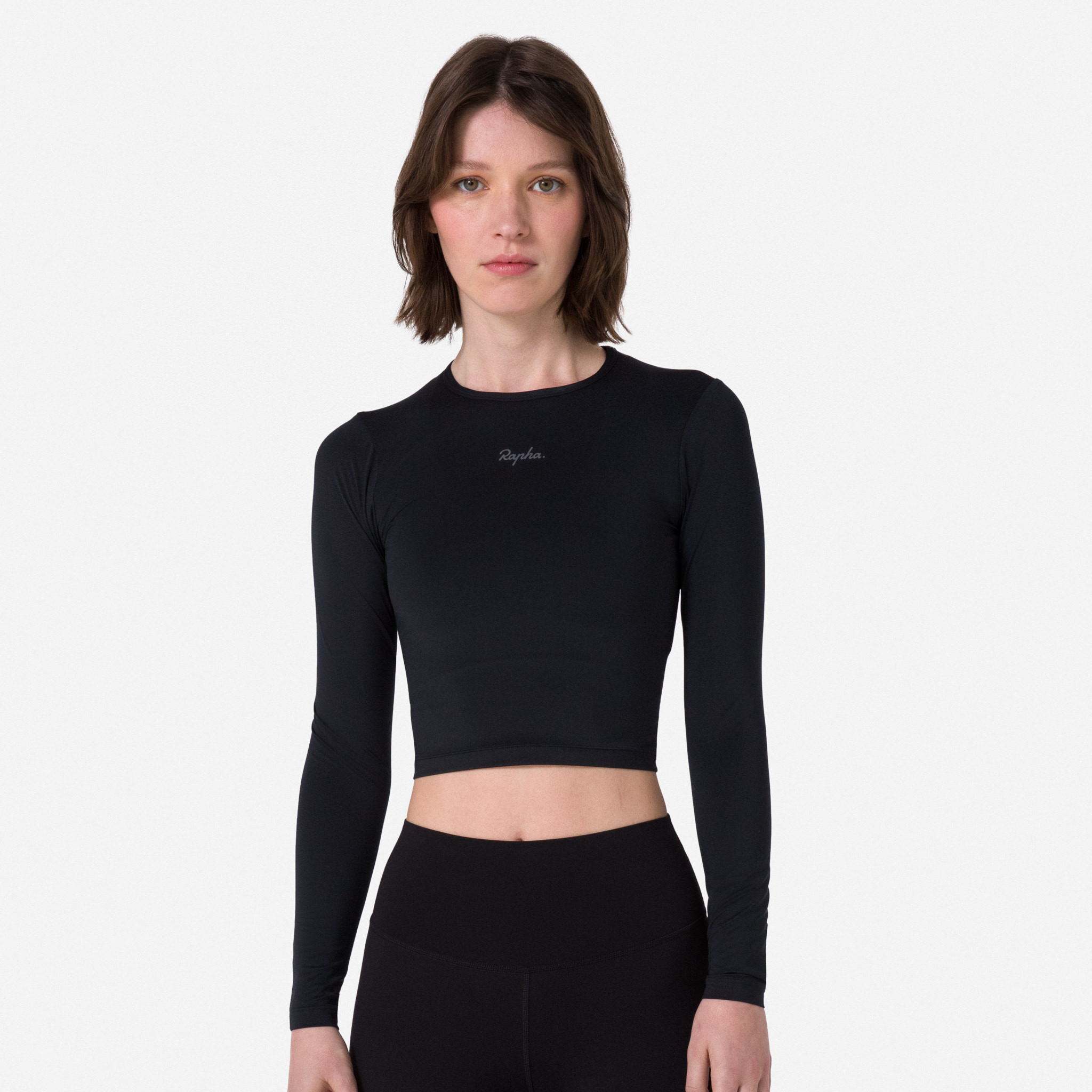 Women's Active Long Sleeve Top Black/Grey