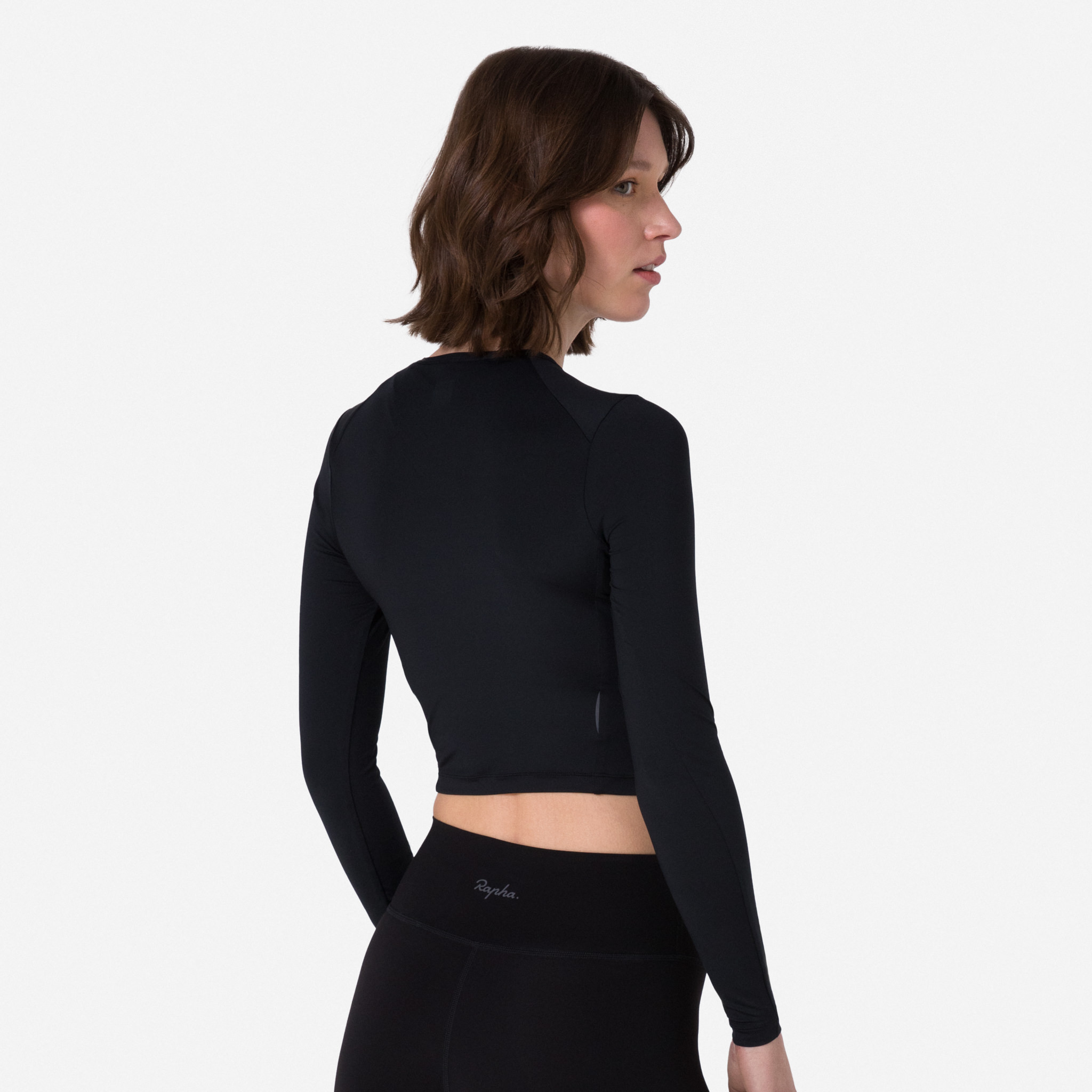 Women's Active Long Sleeve Top Black/Grey